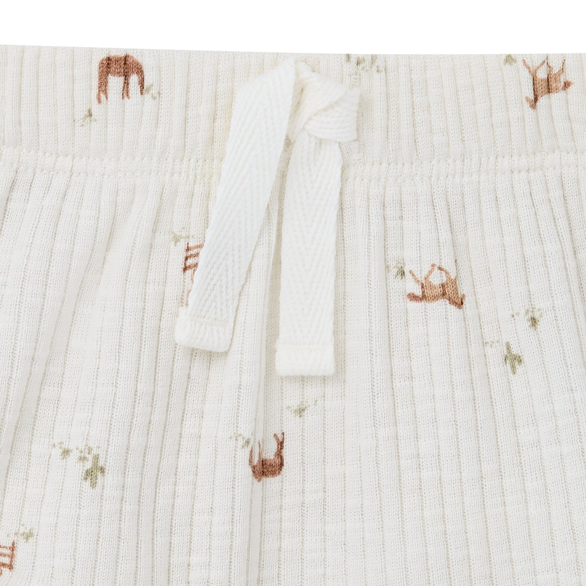 4-Piece Baby Neutral Horse Barn Short Sleeve Bodysuits and Shorts Set - Image 7