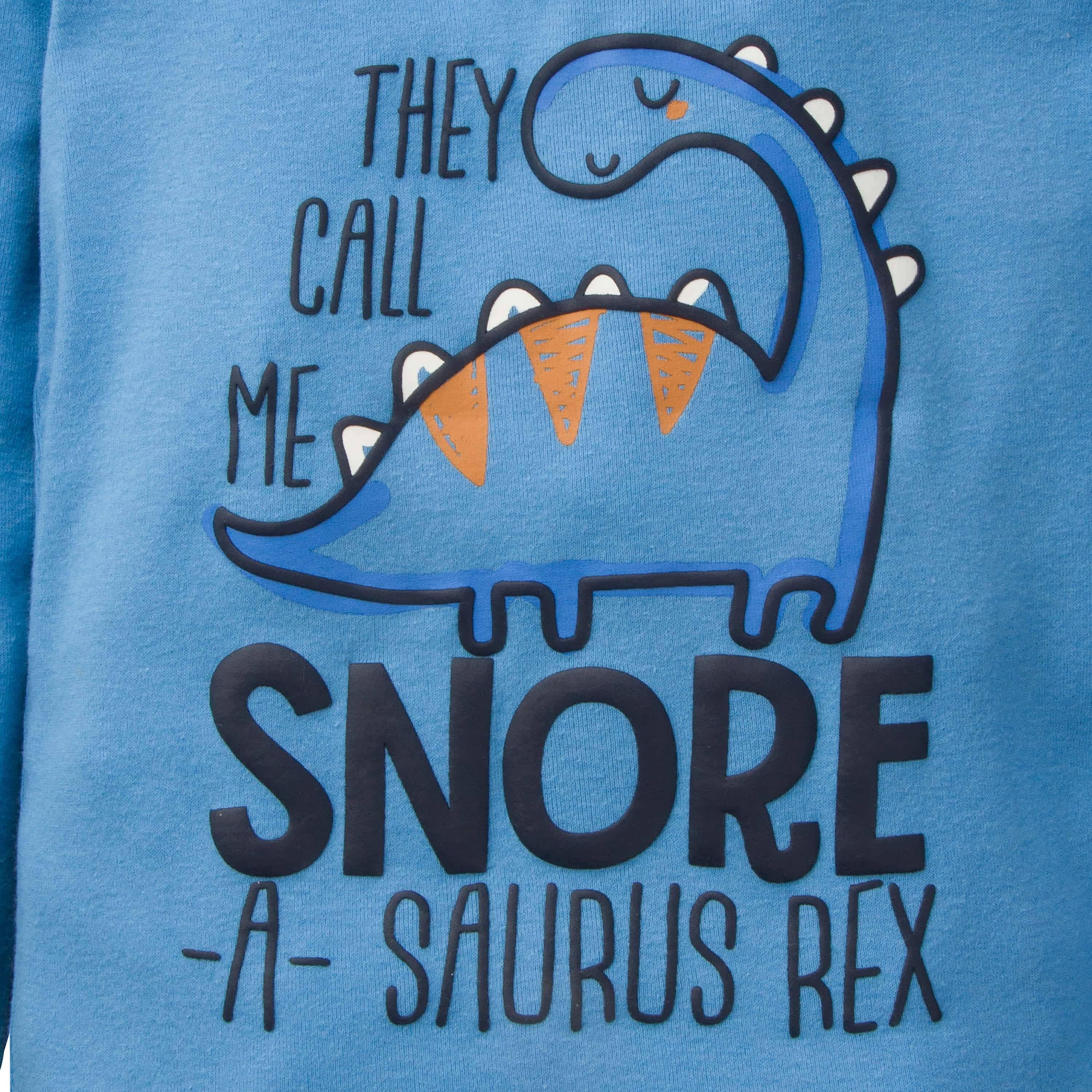 4-Piece Infant & Toddler Boys Dino Snug Fit Cotton Pajamas - Image 5