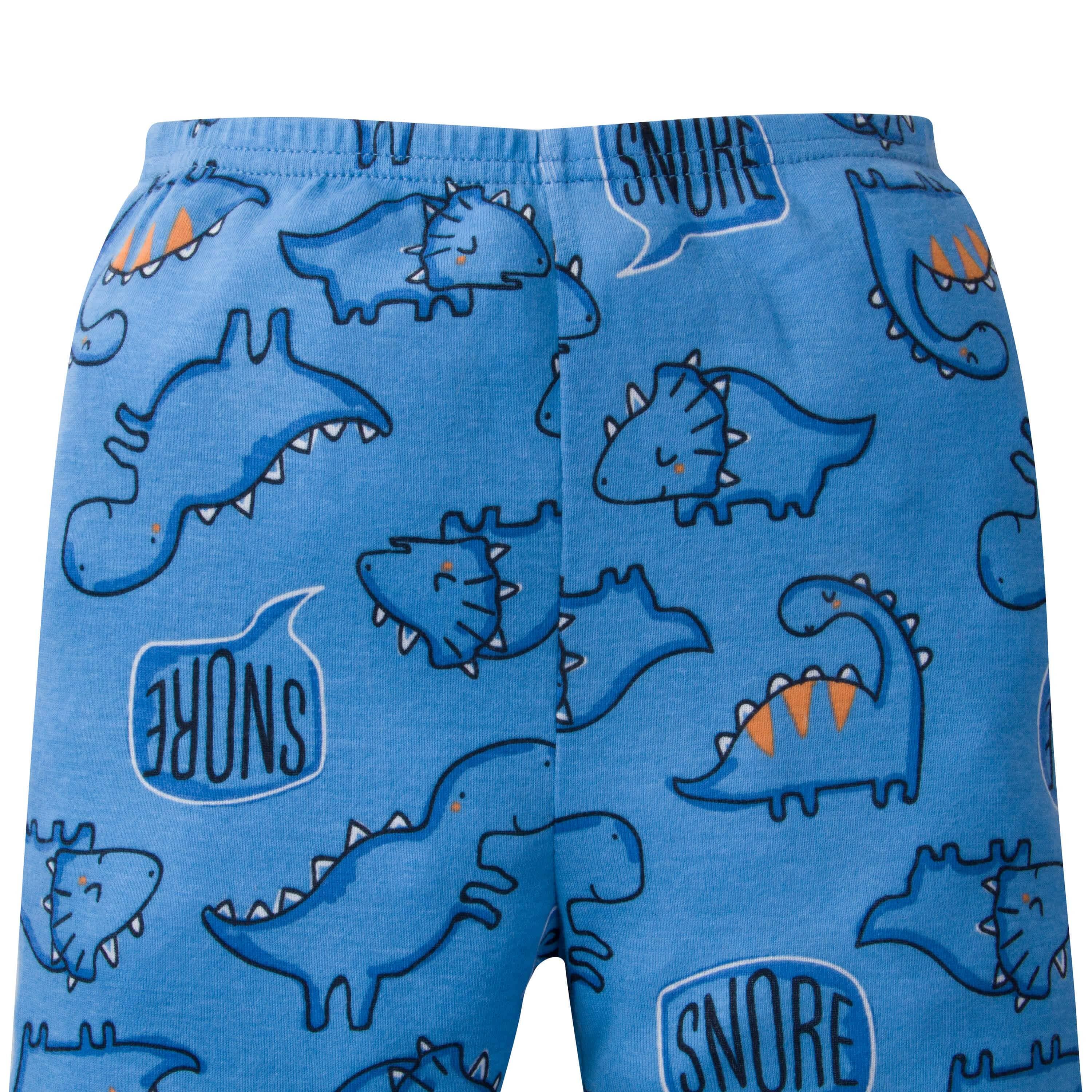 4-Piece Infant & Toddler Boys Dino Snug Fit Cotton Pajamas - Image 6