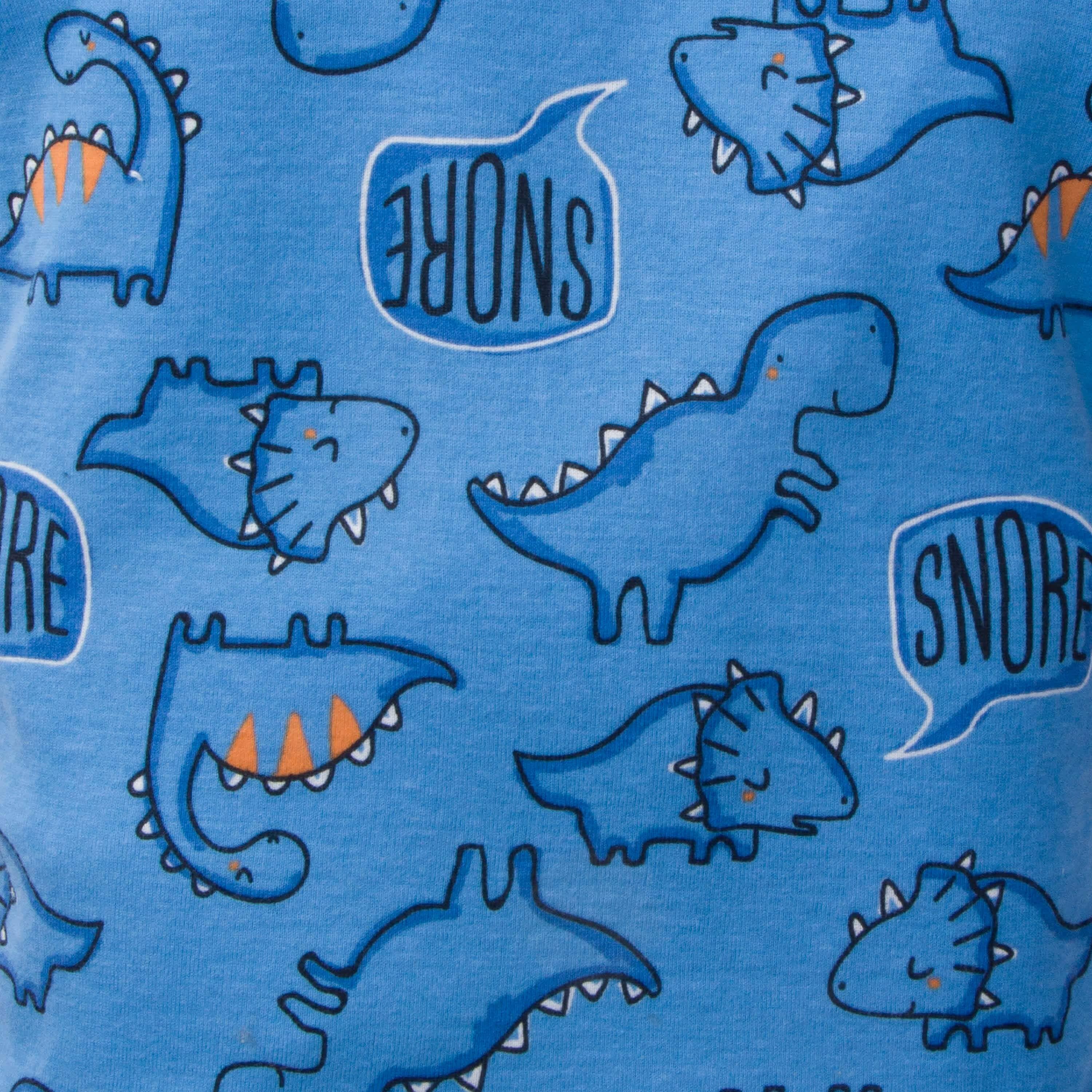 4-Piece Infant & Toddler Boys Dino Snug Fit Cotton Pajamas - Image 7