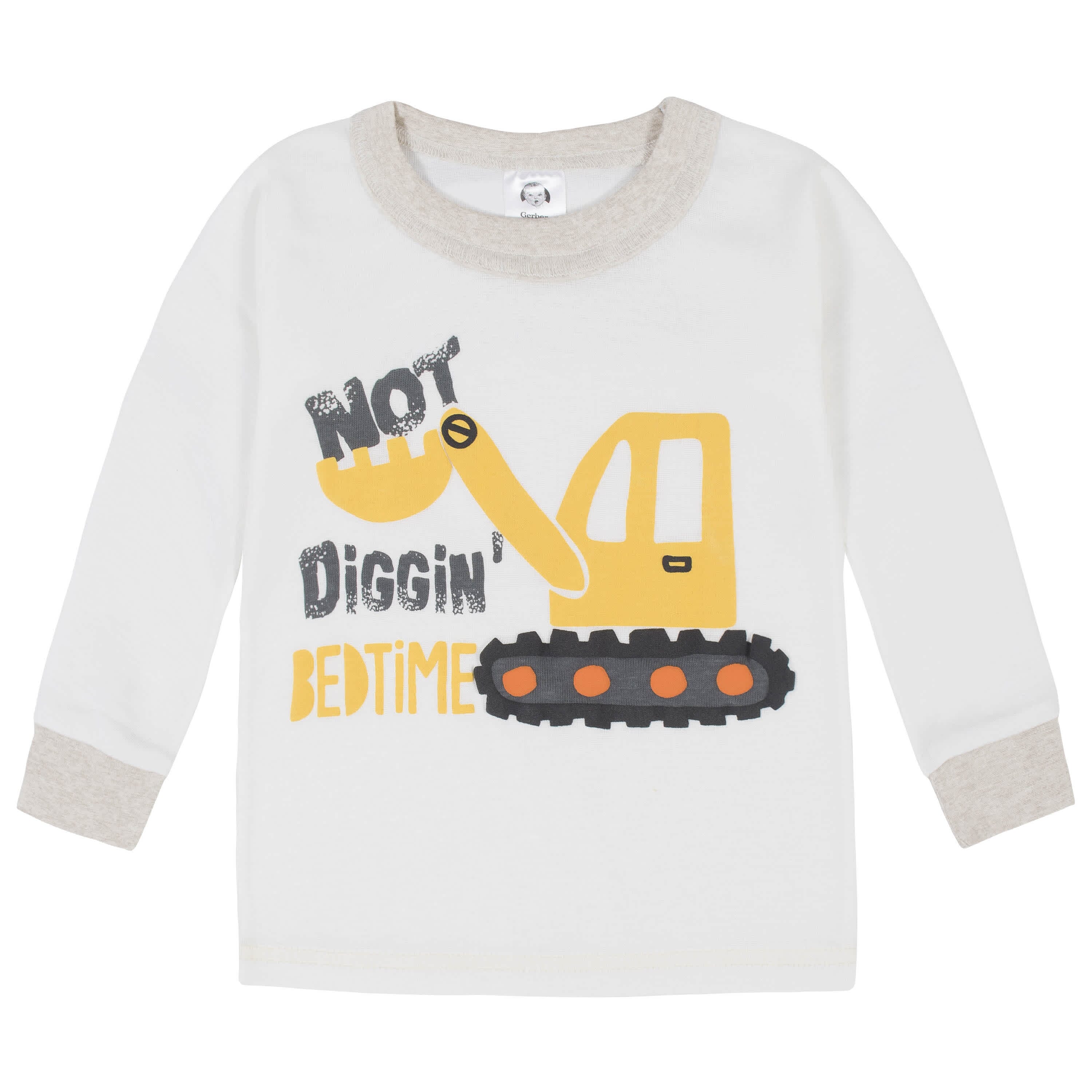 4-Piece Infant & Toddler Boys Construction Trucks Snug Fit Cotton Pajamas - Image 2