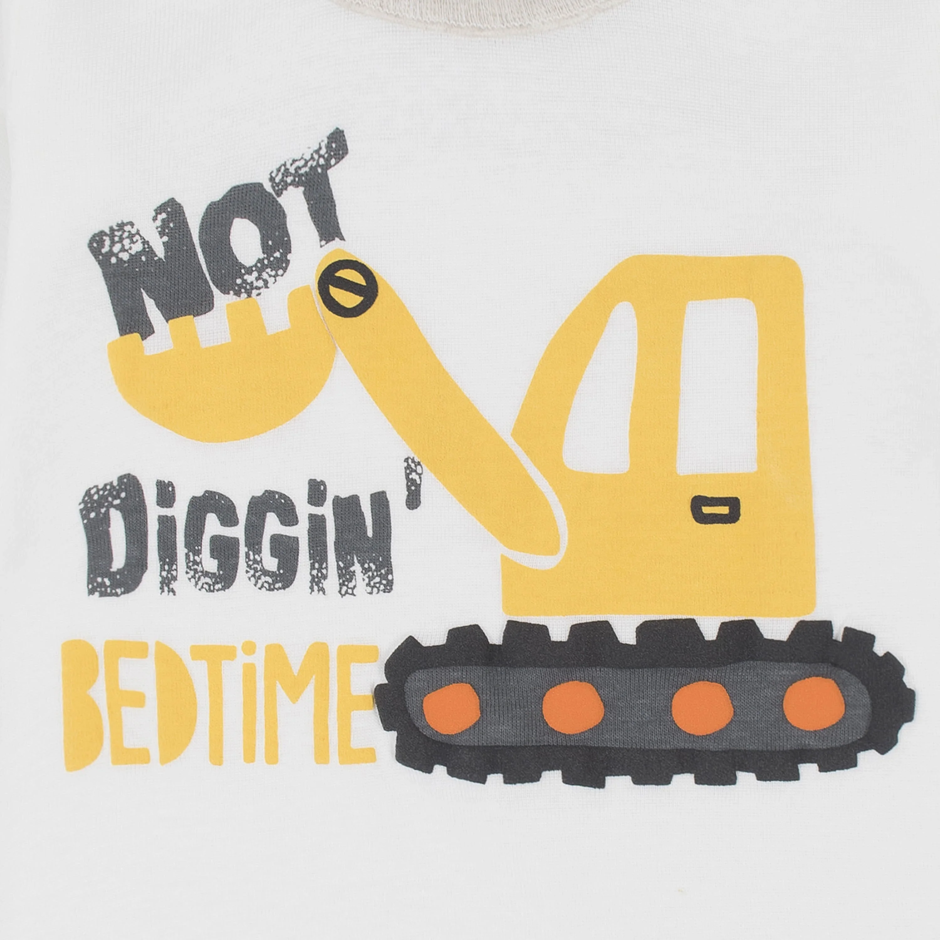 4-Piece Infant & Toddler Boys Construction Trucks Snug Fit Cotton Pajamas - Image 3