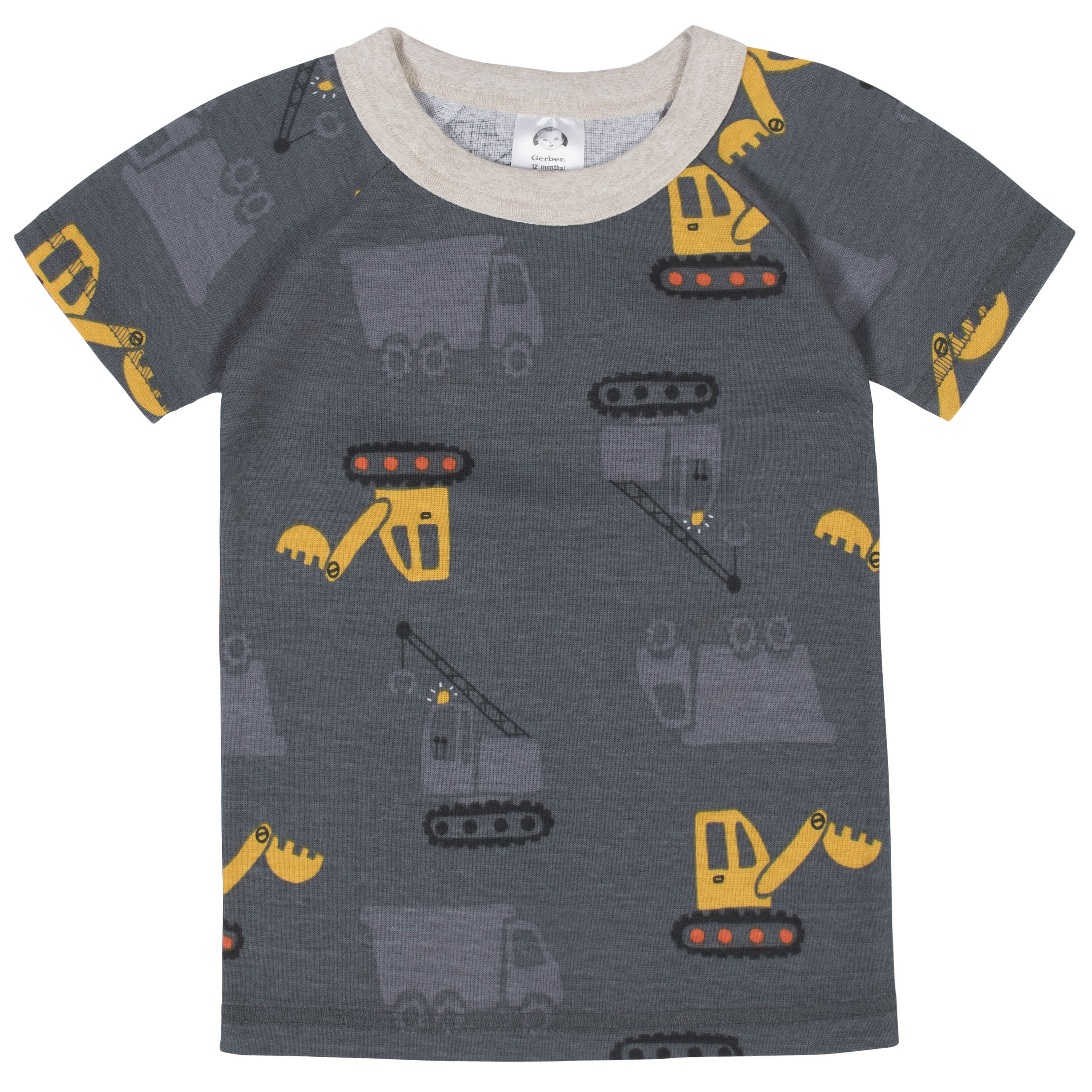 4-Piece Infant & Toddler Boys Construction Trucks Snug Fit Cotton Pajamas - Image 4