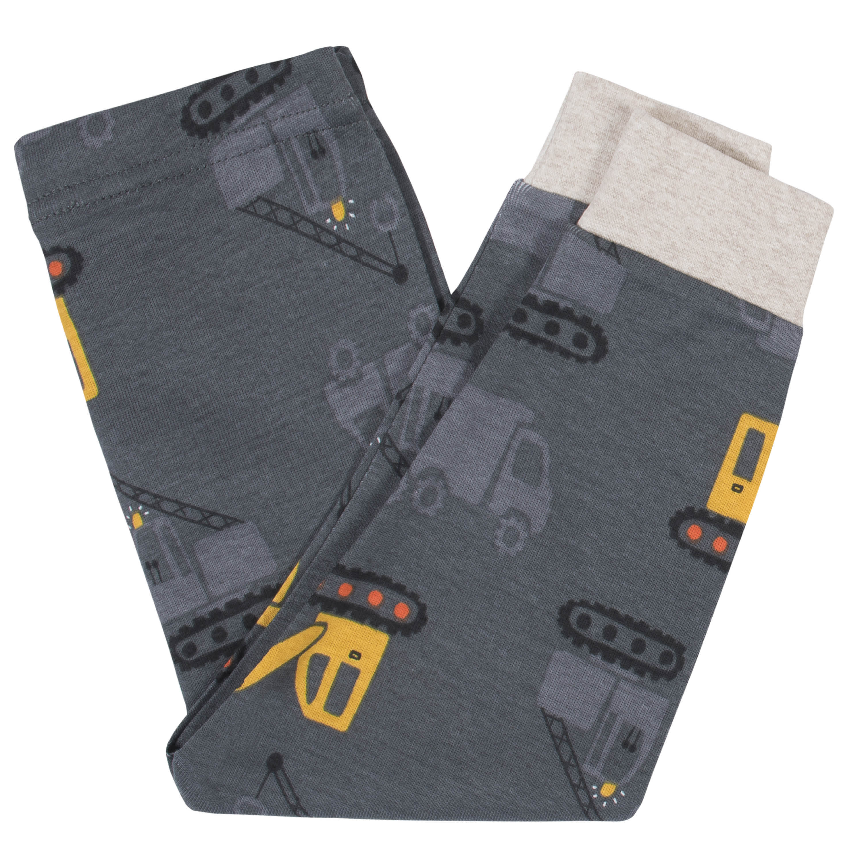 4-Piece Infant & Toddler Boys Construction Trucks Snug Fit Cotton Pajamas - Image 5