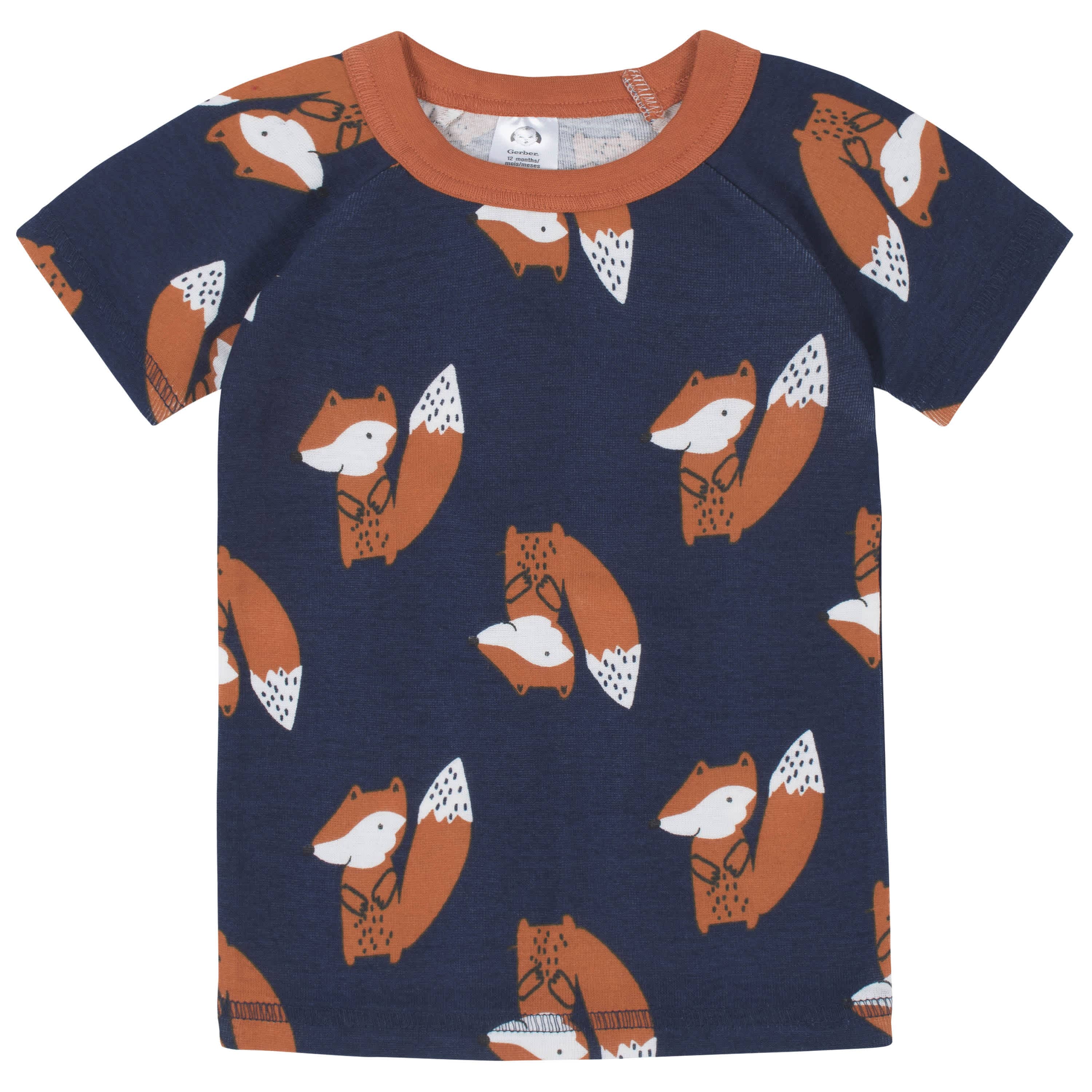 4-Piece Infant & Toddler Boys Fox Snug Fit Cotton Pajamas - Image 4