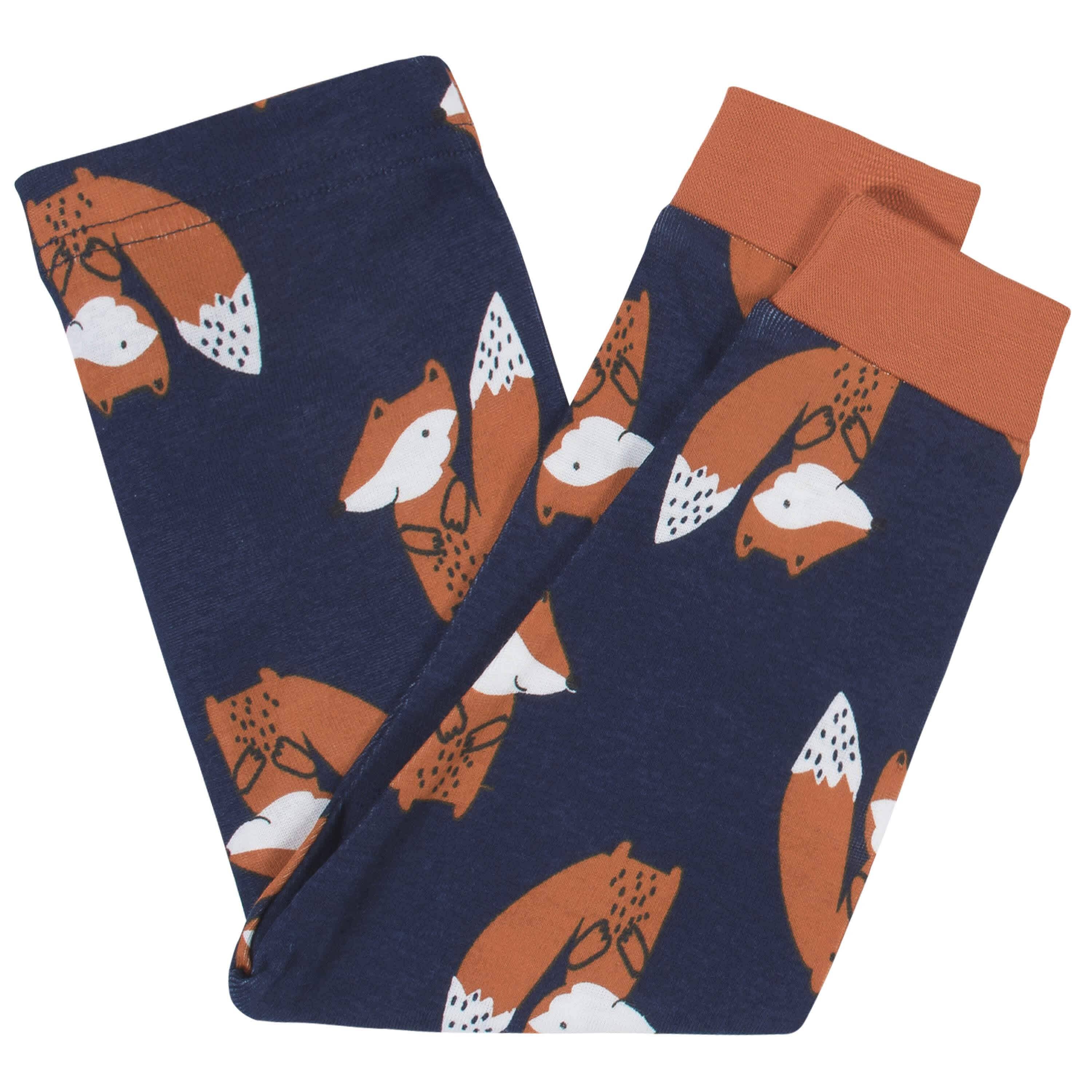 4-Piece Infant & Toddler Boys Fox Snug Fit Cotton Pajamas - Image 5