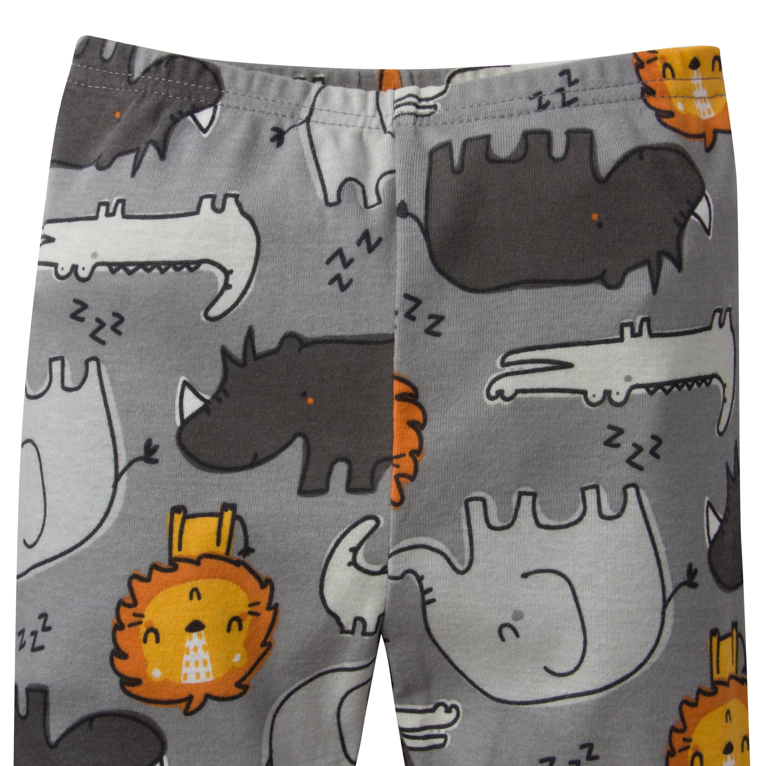 4-Piece Infant & Toddler Boys Lion Snug Fit Cotton Pajamas - Image 4
