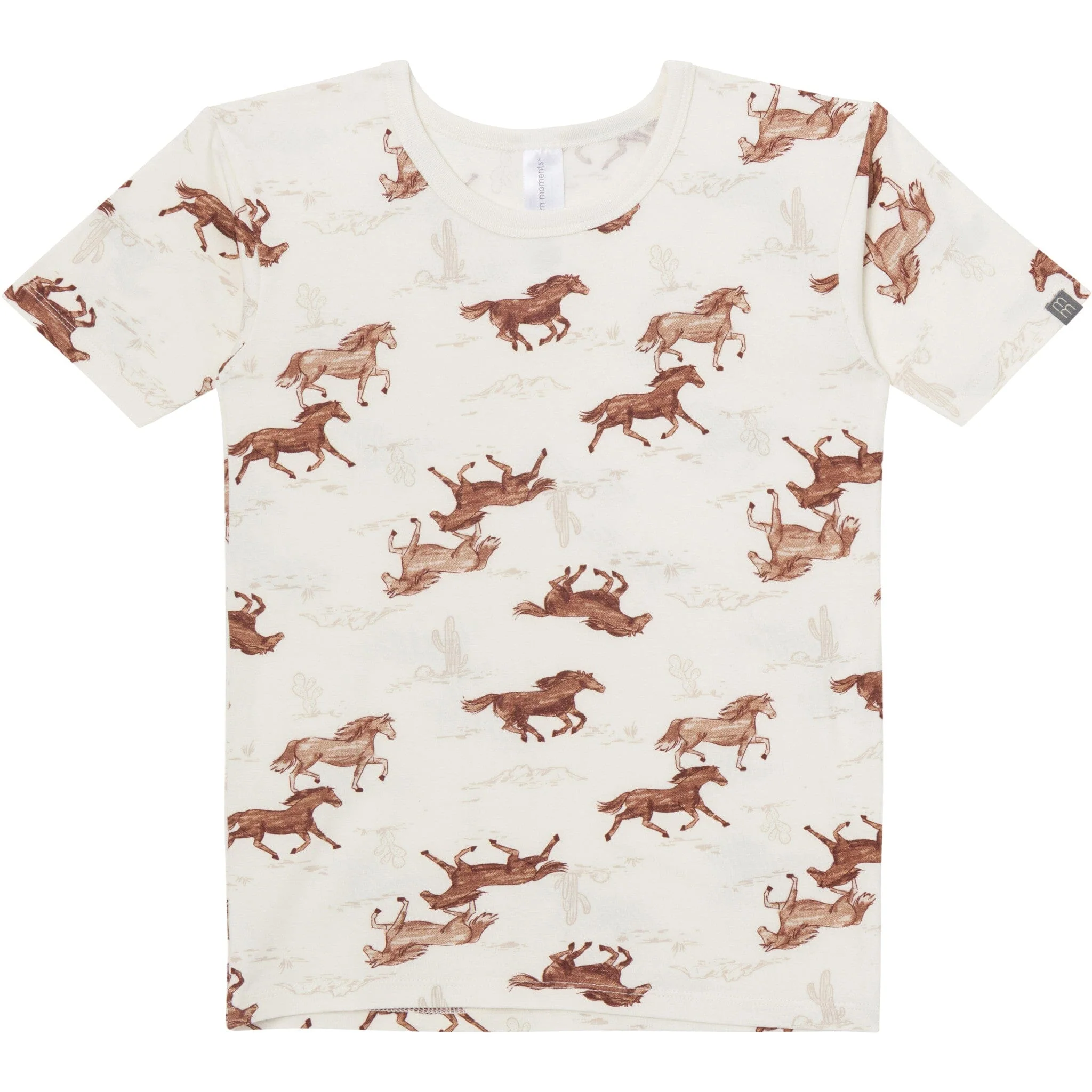 4-Piece Boys Wild Horses Viscose Snug Fit Pajama Set - Image 2