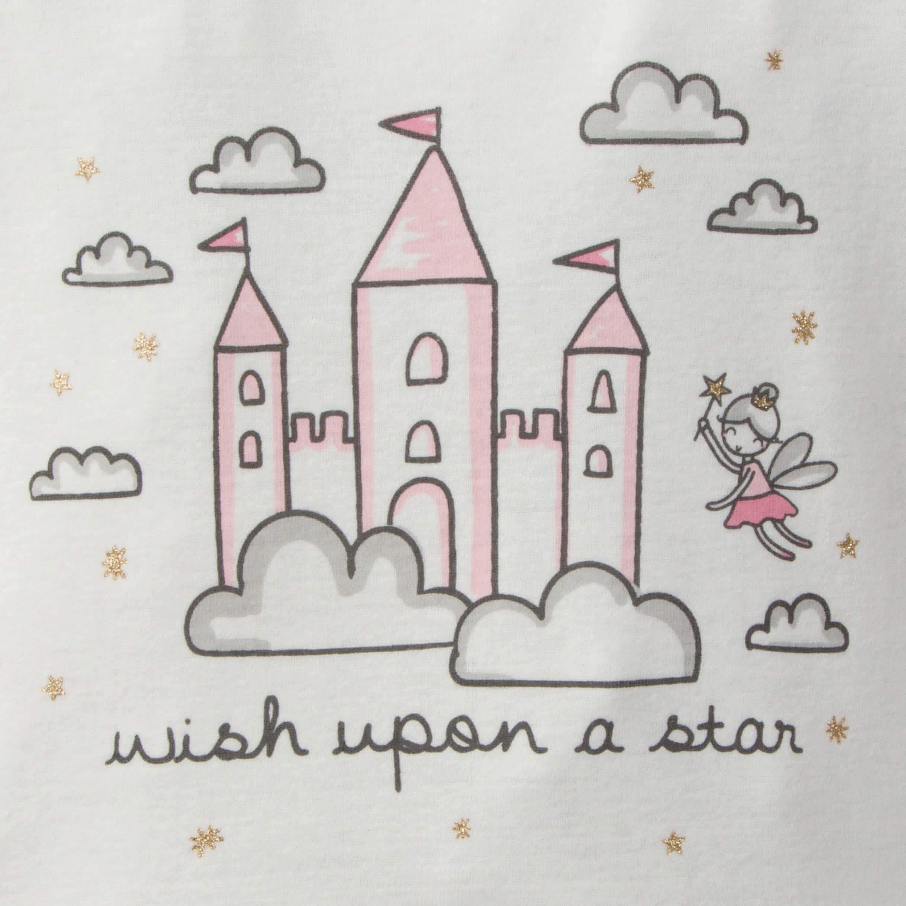 4-Piece Infant & Toddler Girls Castle Snug Fit Cotton Pajamas - Image 2