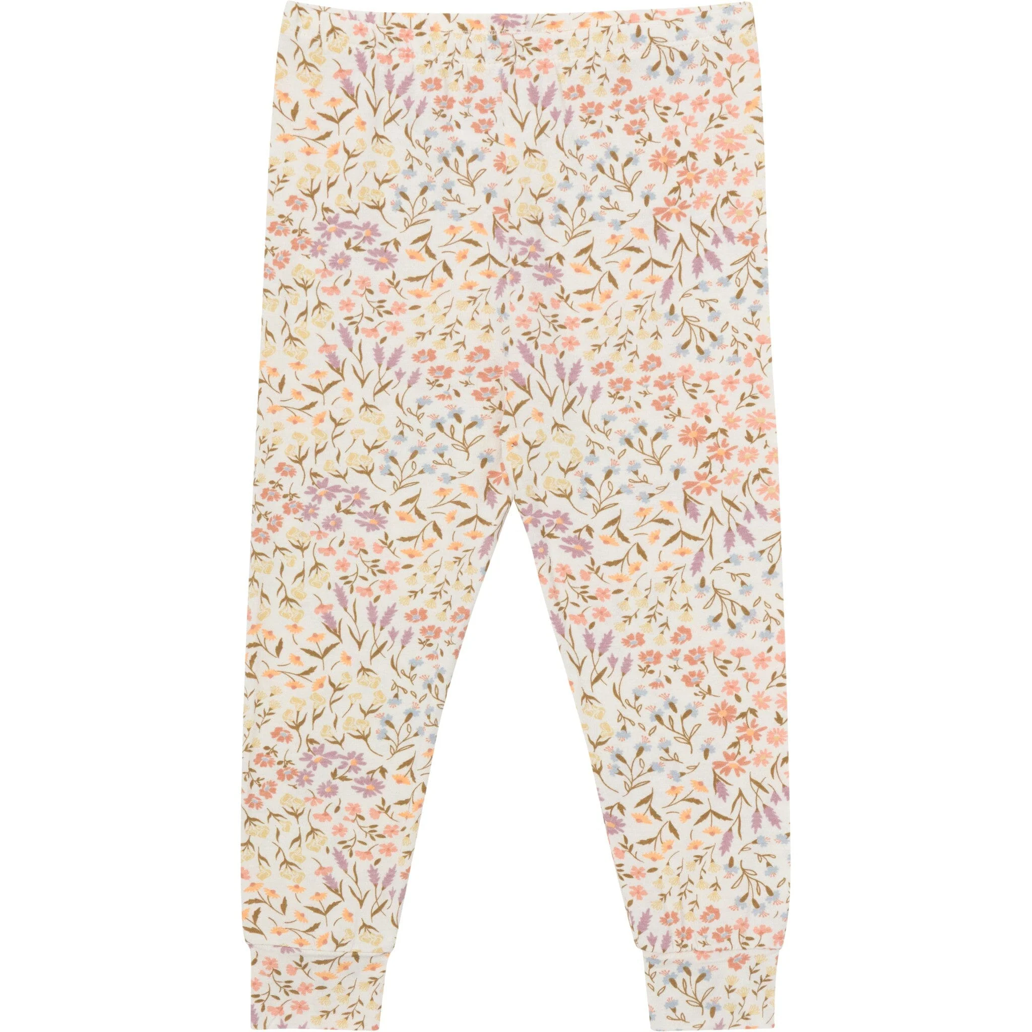 4-Piece Girls Floral Garden Viscose Snug Fit Pajama Set - Image 5