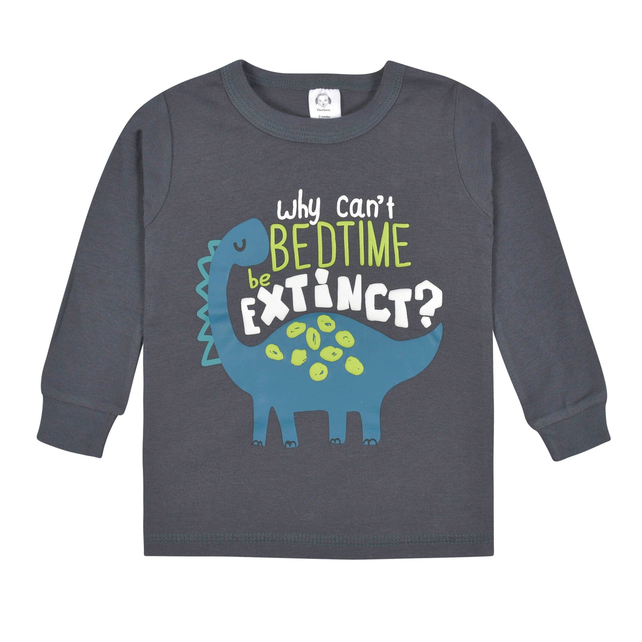 4-Piece Infant & Toddler Boys Big Dino Snug Fit Cotton Pajamas - Image 5