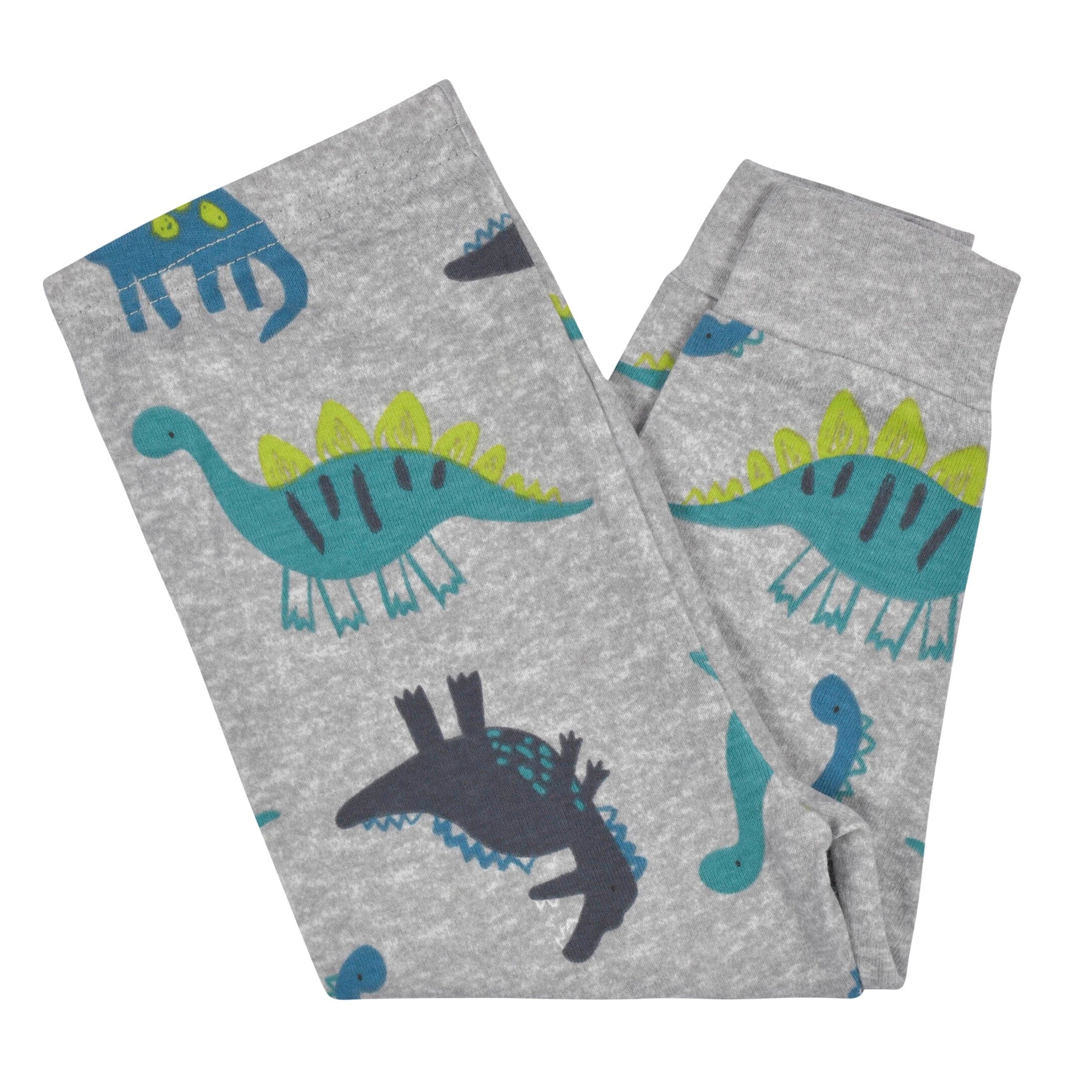 4-Piece Infant & Toddler Boys Big Dino Snug Fit Cotton Pajamas - Image 8