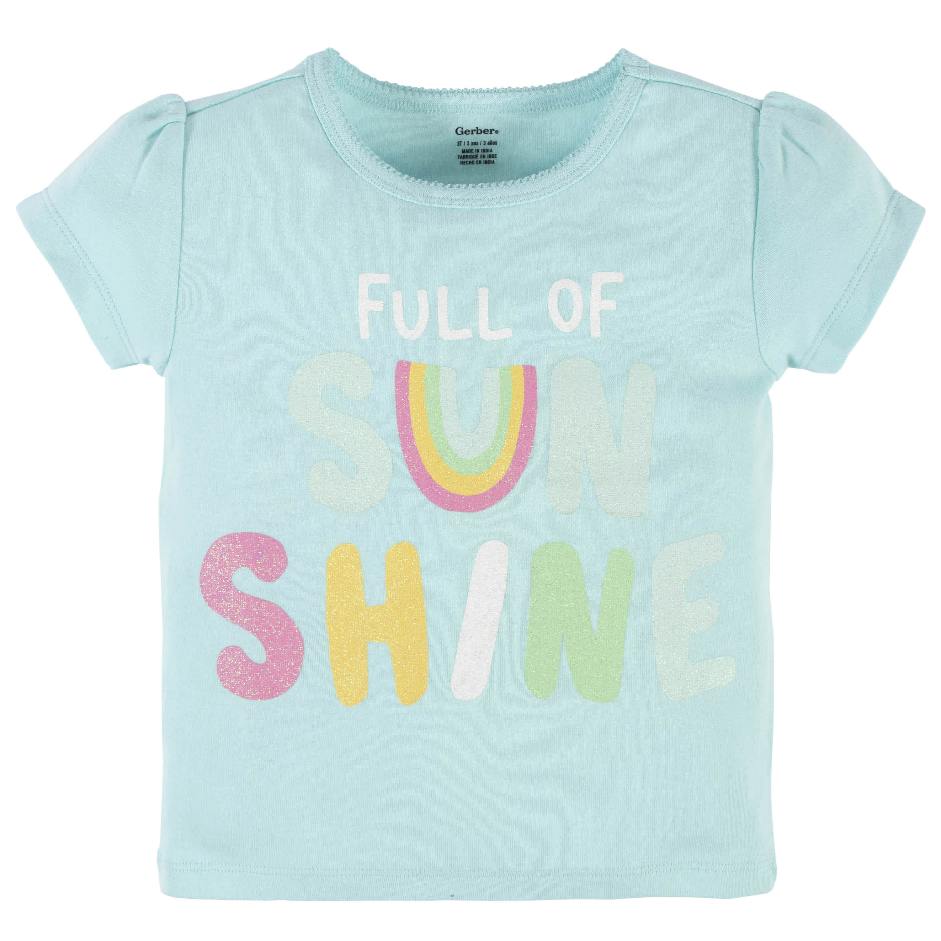 4-Piece Infant & Toddler Girls Dots Of Rainbows Tees, Skort & Pants Set - Image 2
