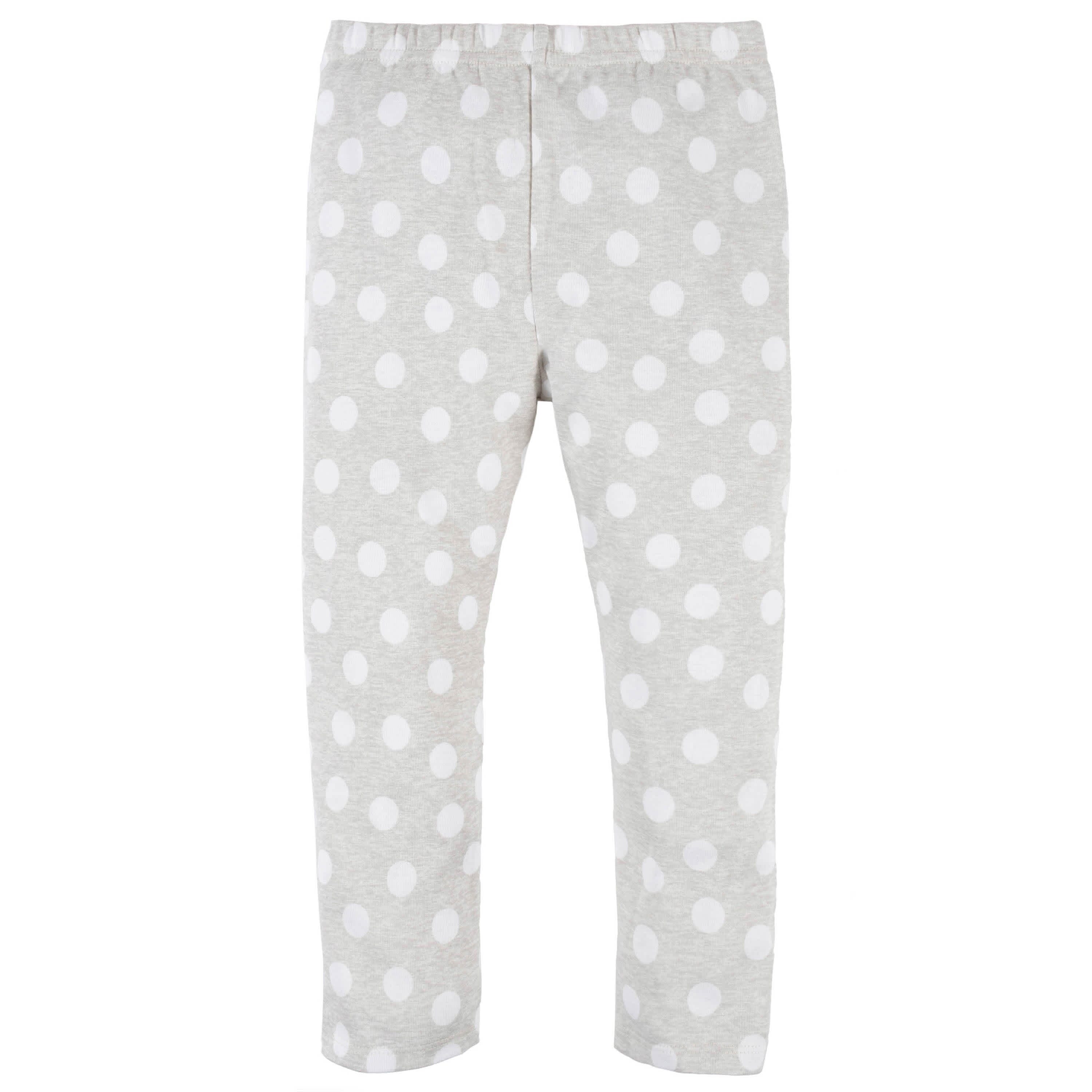 4-Piece Infant & Toddler Girls Dots Of Rainbows Tees, Skort & Pants Set - Image 7