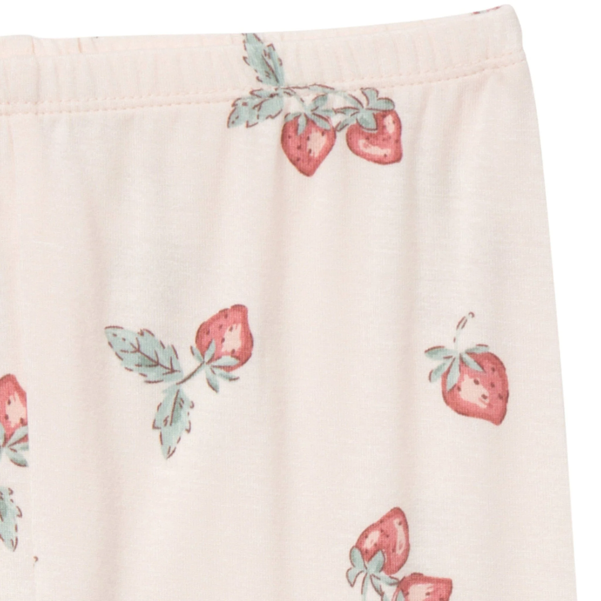 4-Piece Infant & Toddler Girls Rose Strawberry Viscose Snug Fitting Pajamas - Image 8