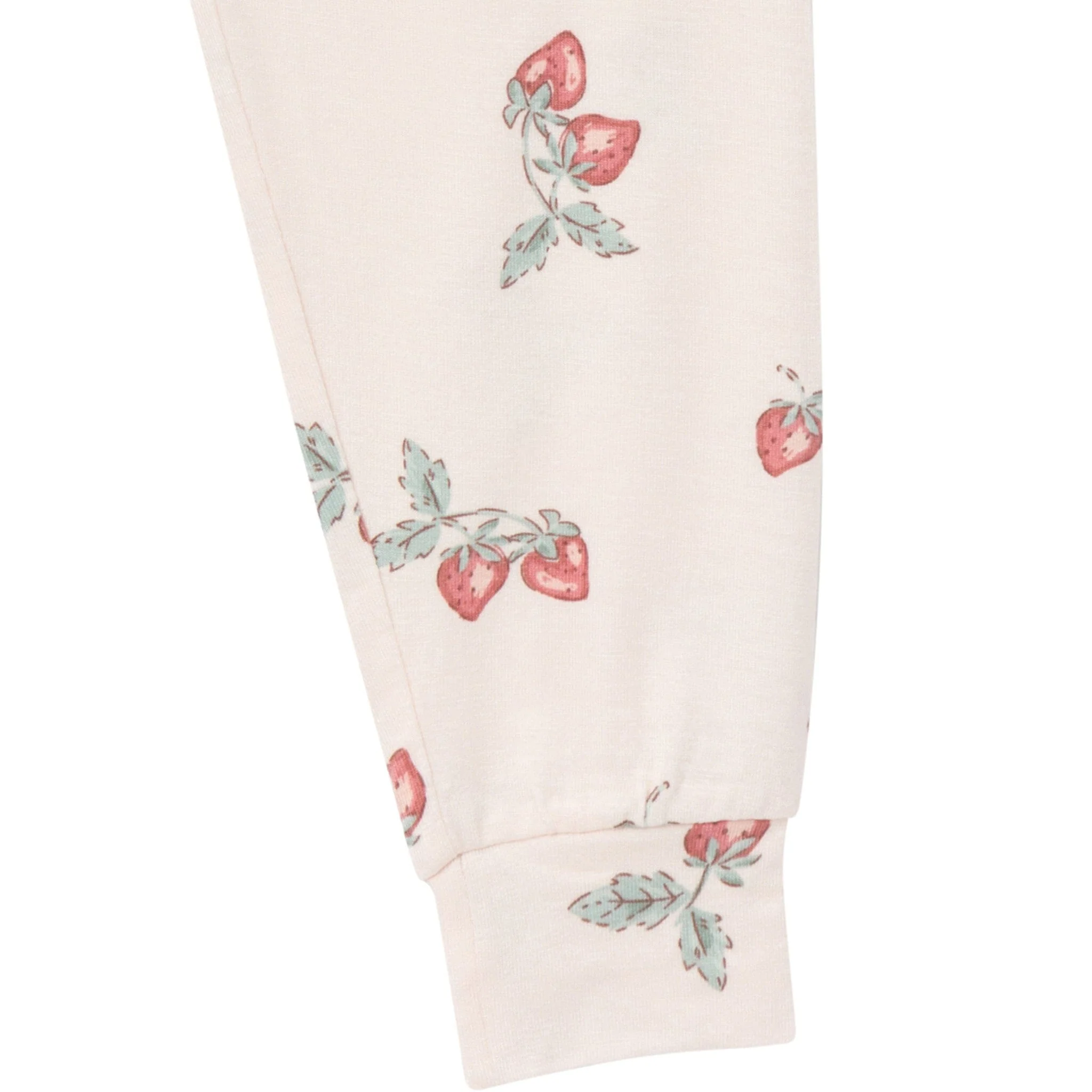 4-Piece Infant & Toddler Girls Rose Strawberry Viscose Snug Fitting Pajamas - Image 9