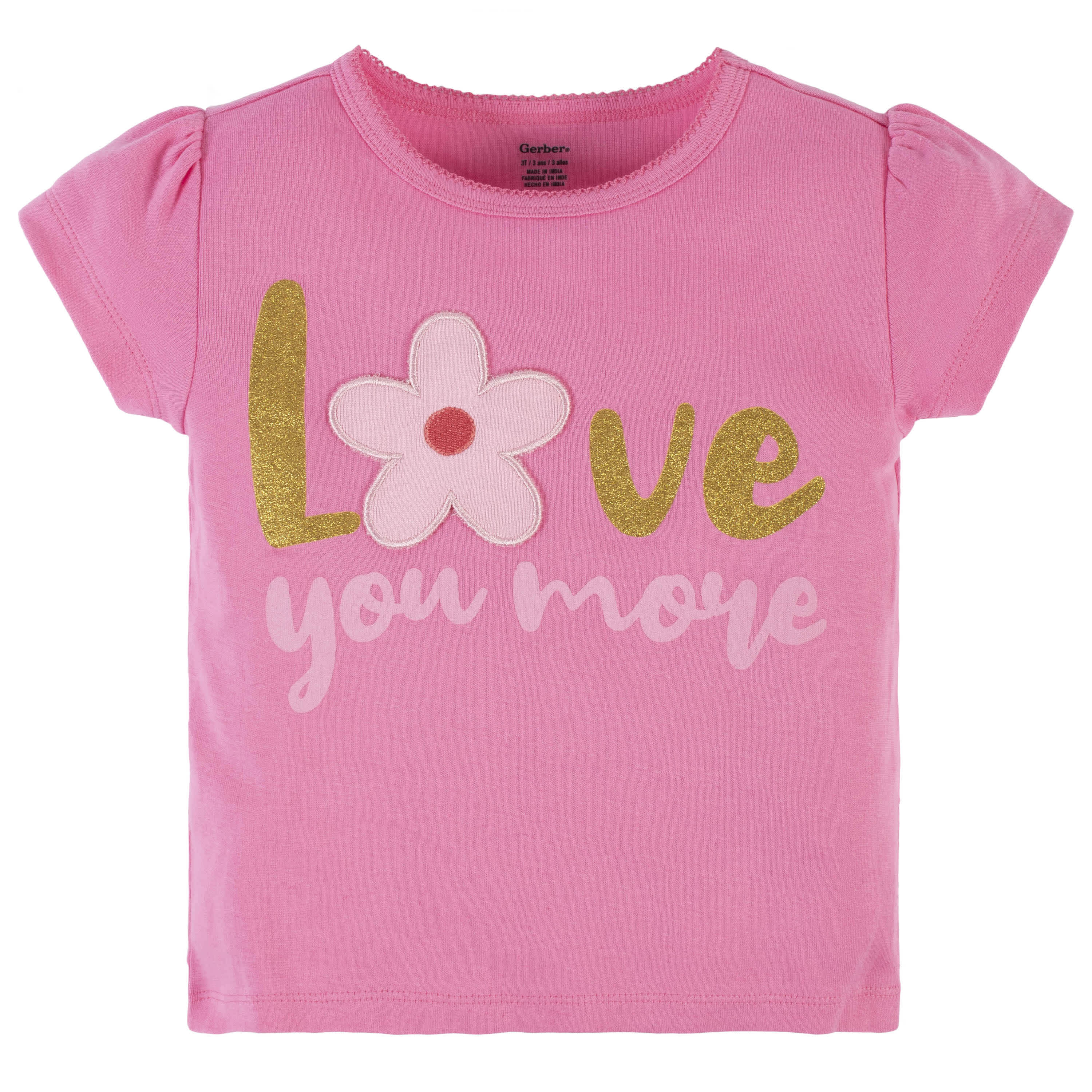 4-Piece Infant & Toddler Girls Summer Blossom Tees, Skort & Pants Set - Image 2