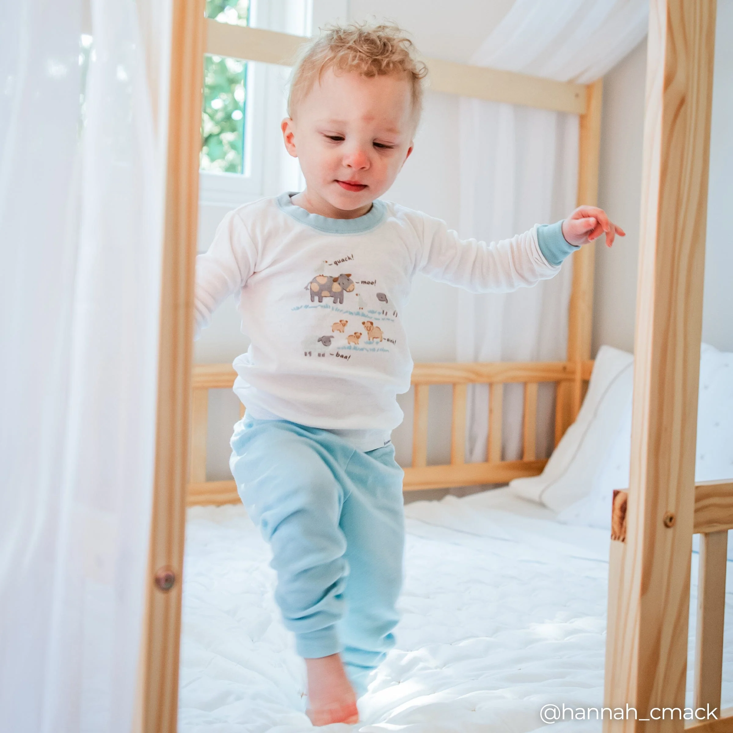 4-Piece Infant & Toddler Neutral Farm Tops and Pants Sets - Image 3