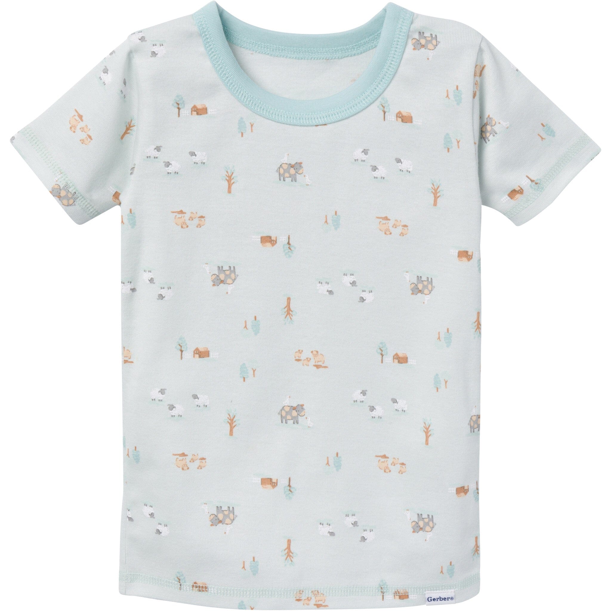 4-Piece Infant & Toddler Neutral Farm Tops and Pants Sets - Image 5