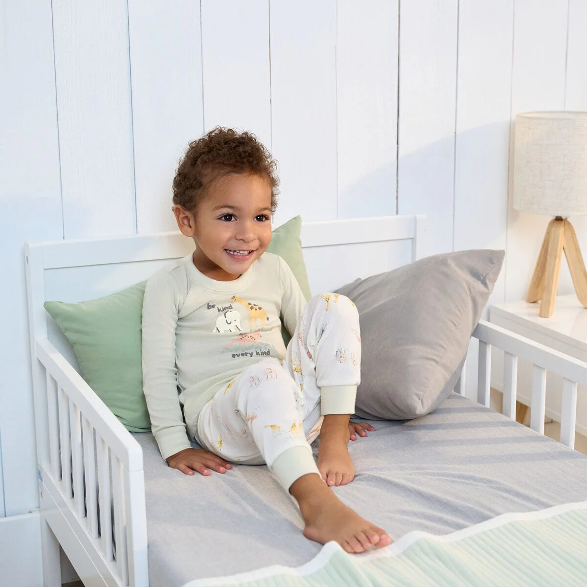 4-Piece Infant & Toddler Neutral Safari Tops and Pants Sets - Image 3