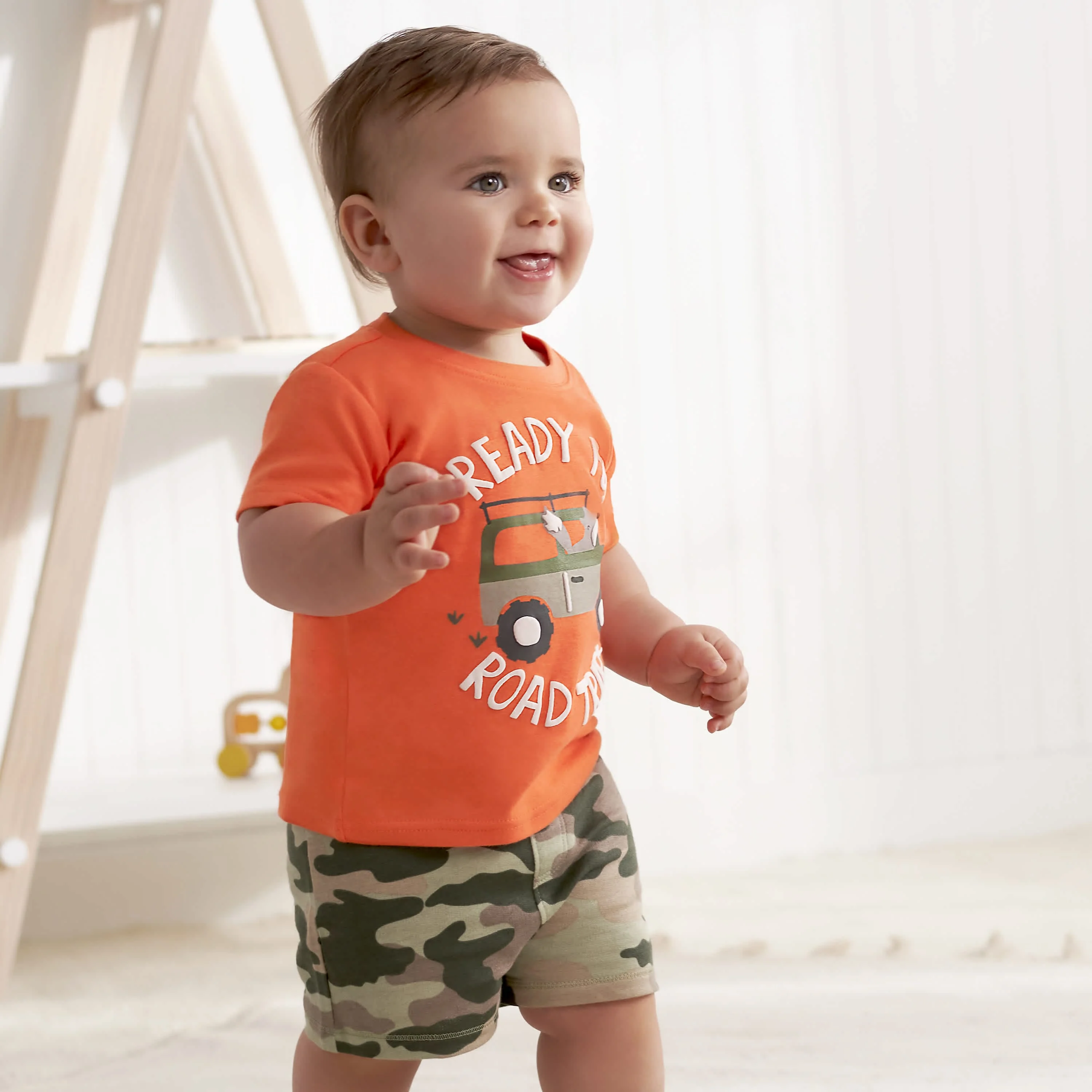 4-Piece Infant & Toddler Boys Camping Fun Tees, Shorts & Pants Set - Image 2