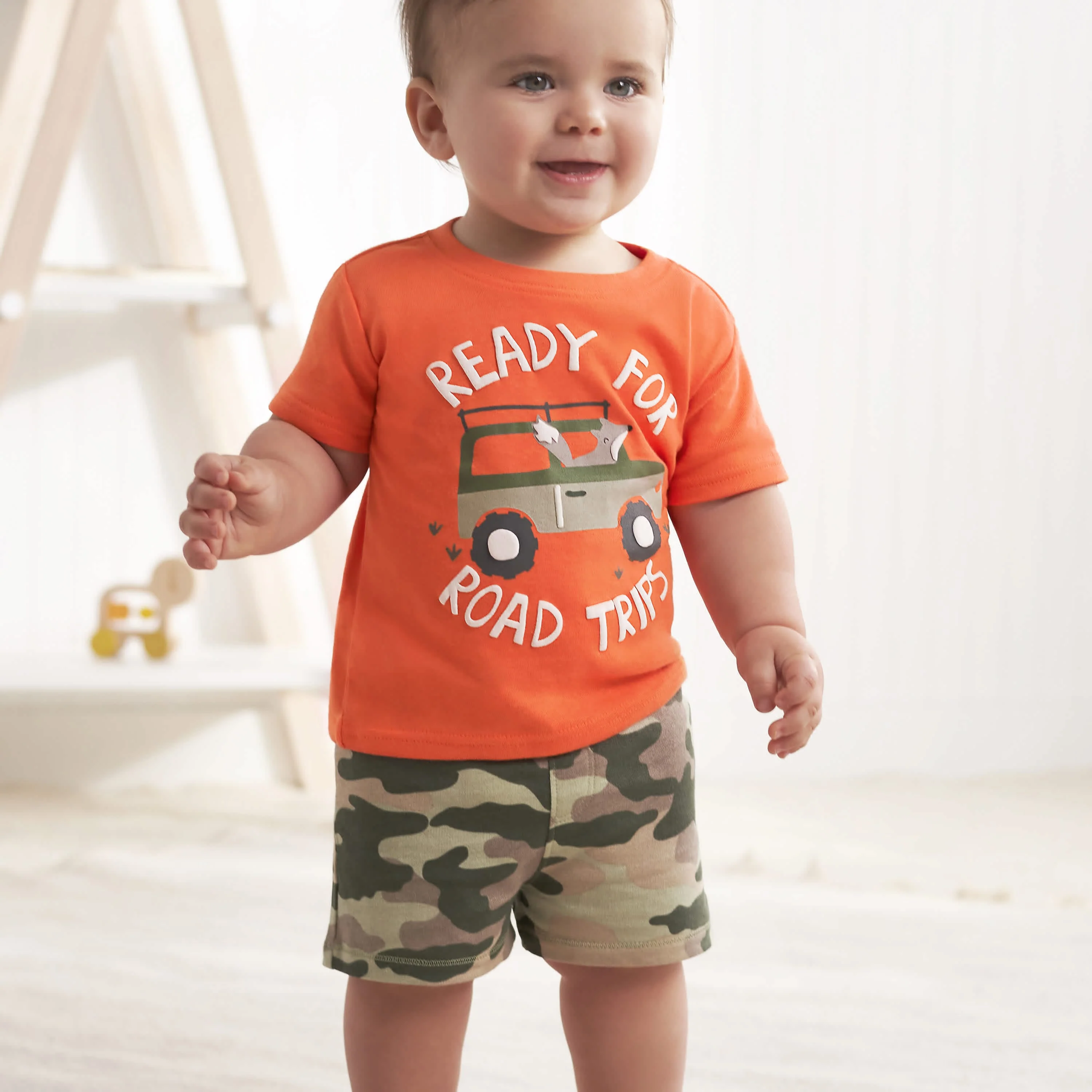 4-Piece Infant & Toddler Boys Camping Fun Tees, Shorts & Pants Set - Image 3