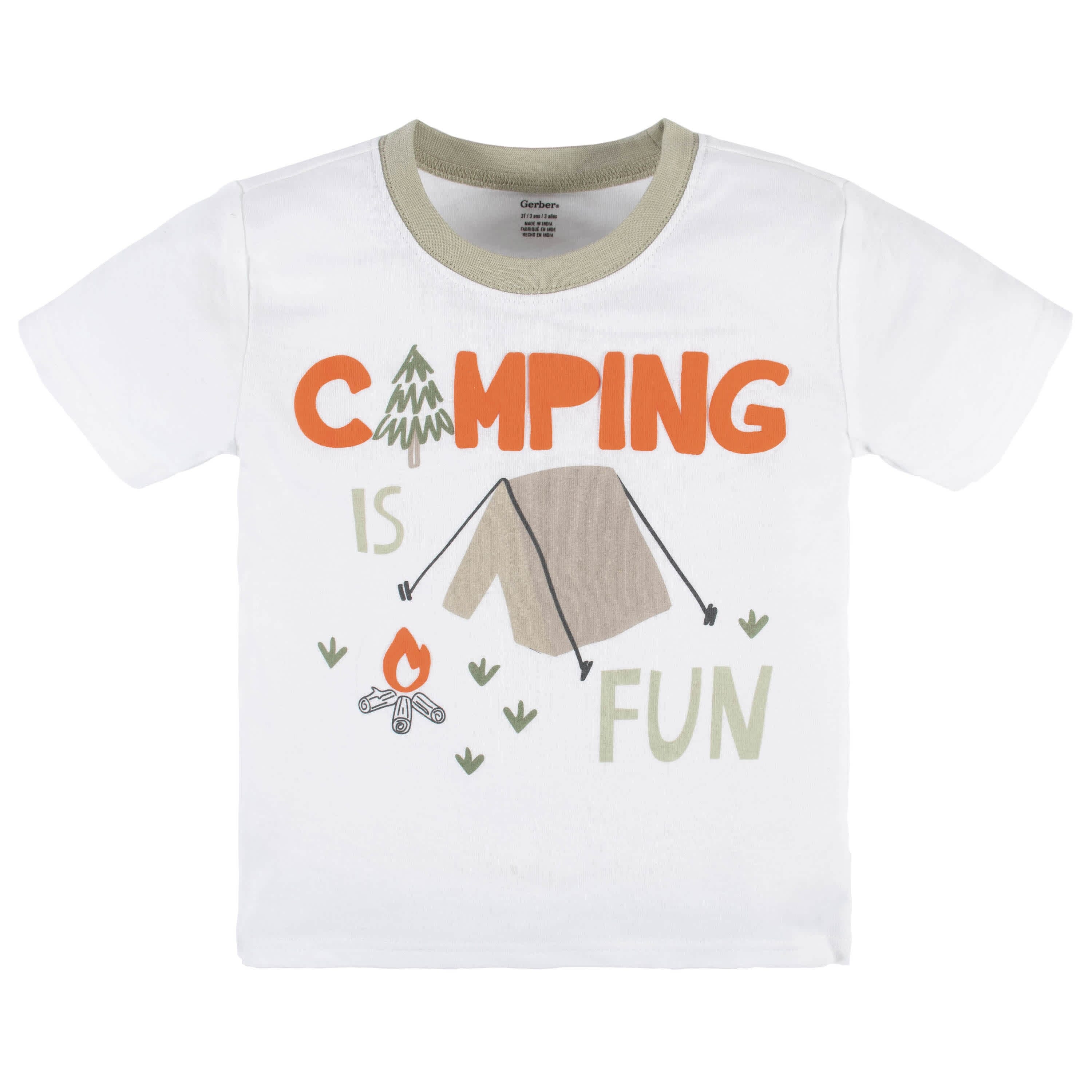 4-Piece Infant & Toddler Boys Camping Fun Tees, Shorts & Pants Set - Image 4