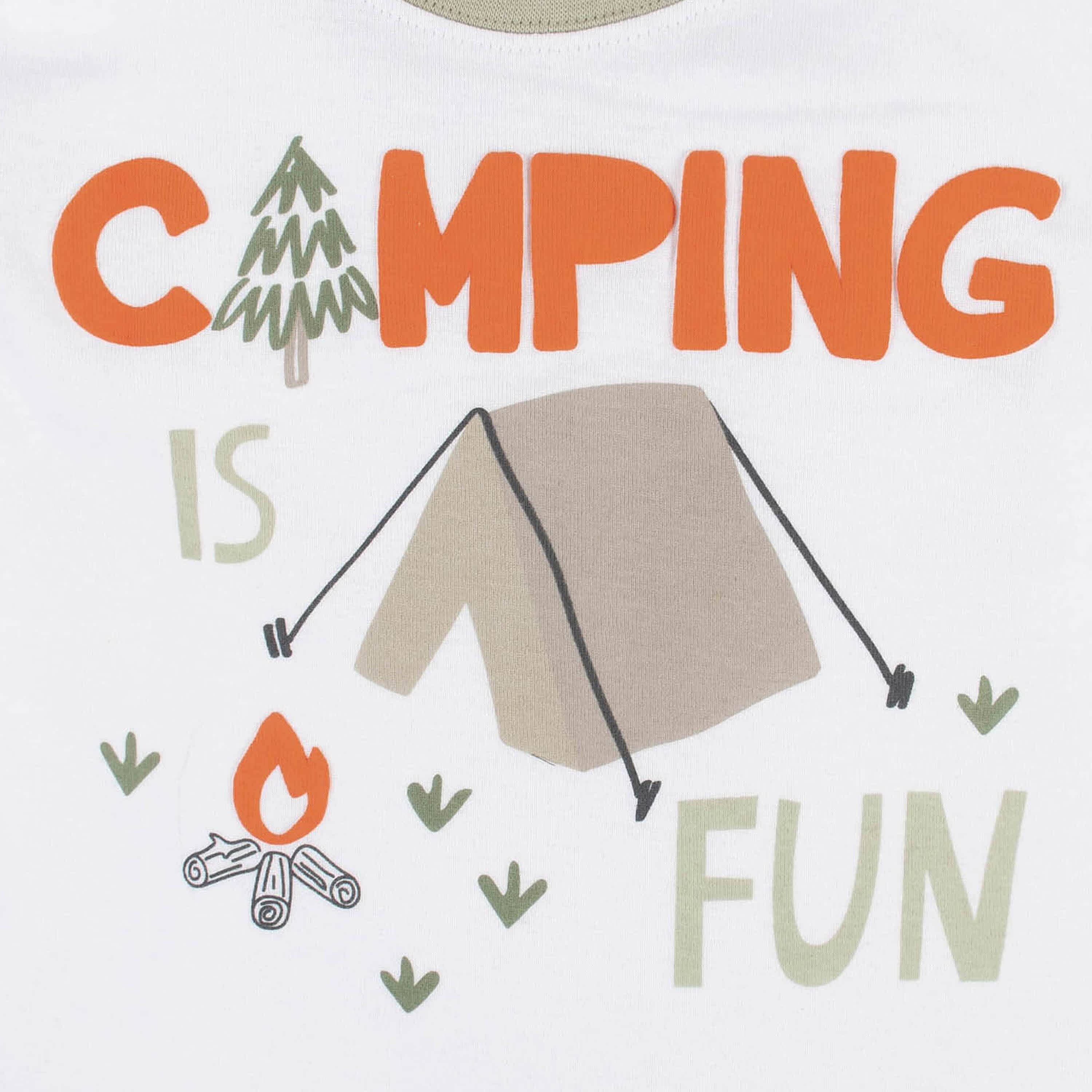4-Piece Infant & Toddler Boys Camping Fun Tees, Shorts & Pants Set - Image 5