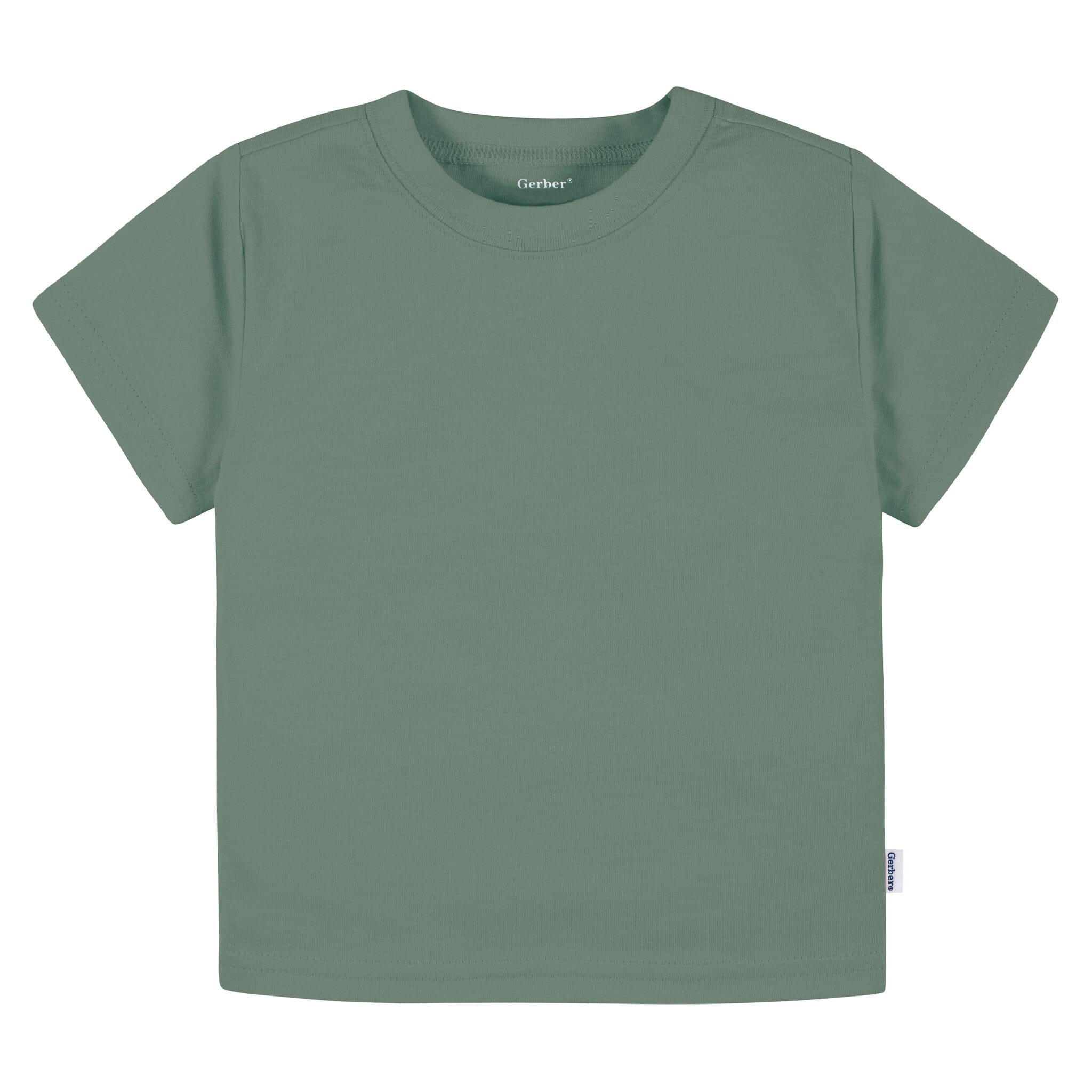 5-Pack Infant & Toddler Boys Earth Tones Short Sleeve T-Shirts - Image 2