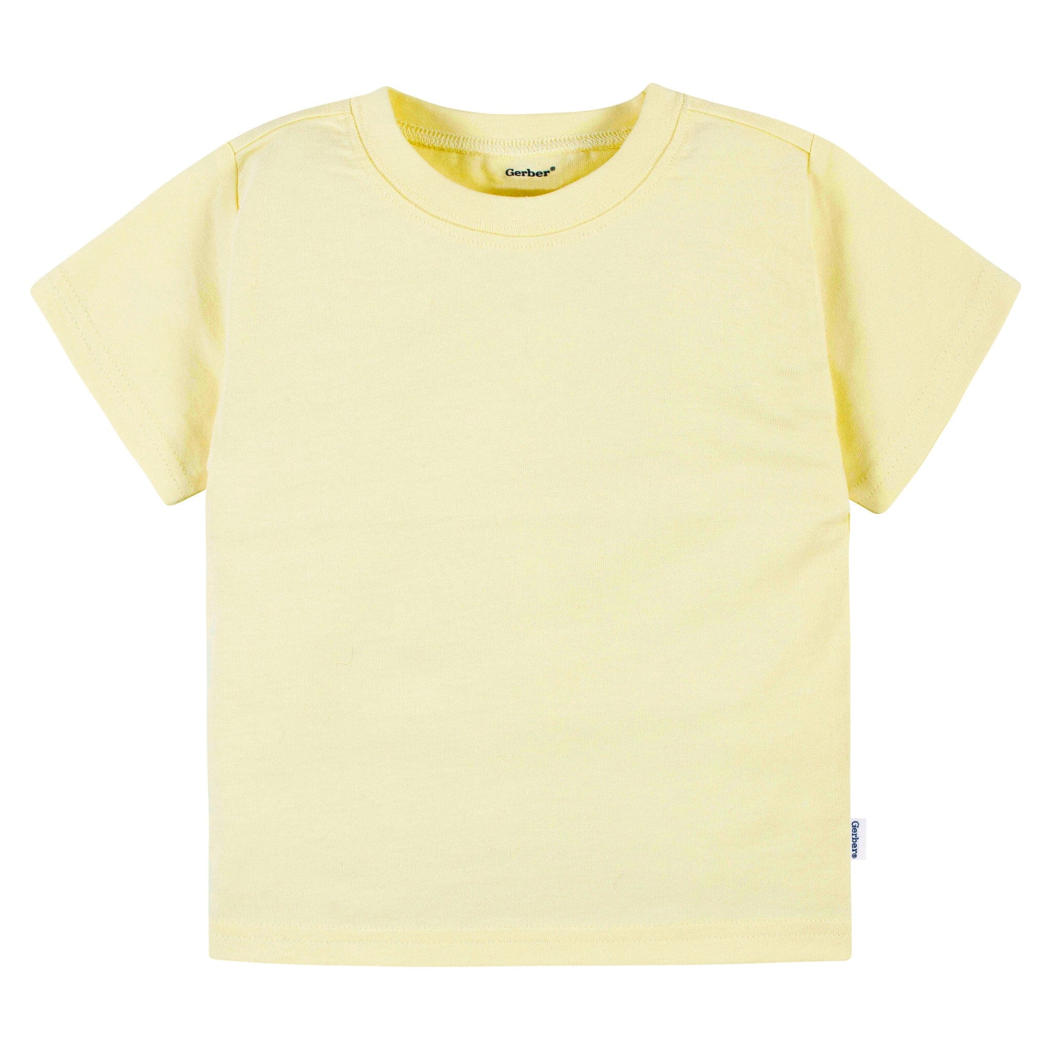 5-Pack Infant & Toddler Girls Bright Rainbow Short Sleeve T-Shirts - Image 6