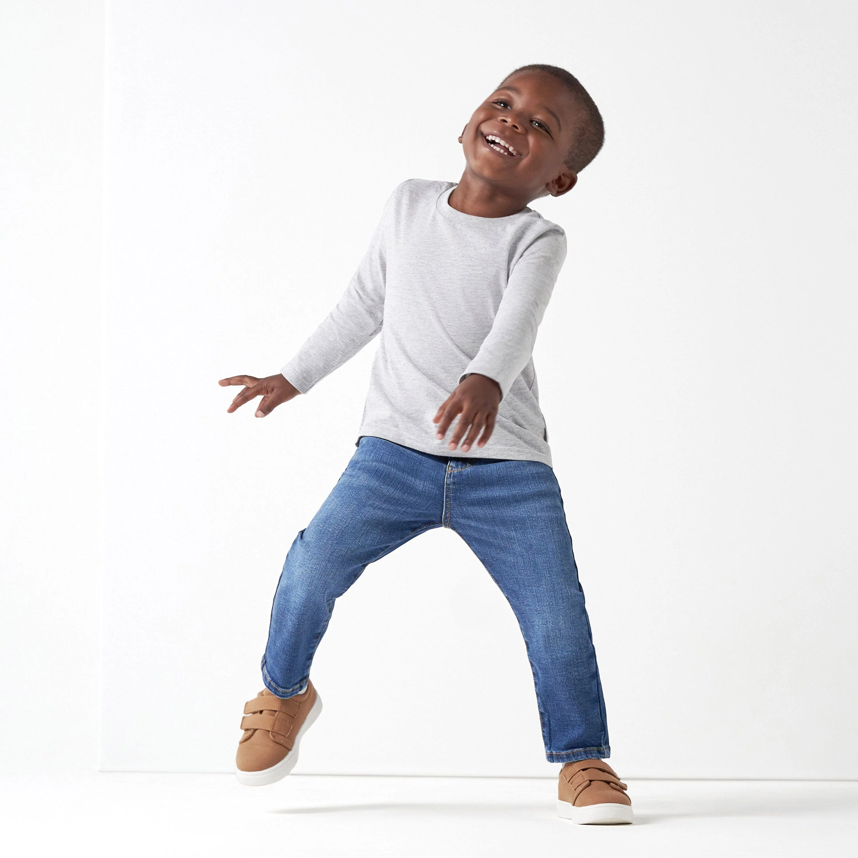5-Pack Baby & Toddler Heather Gray Long Sleeve Tees - Image 3