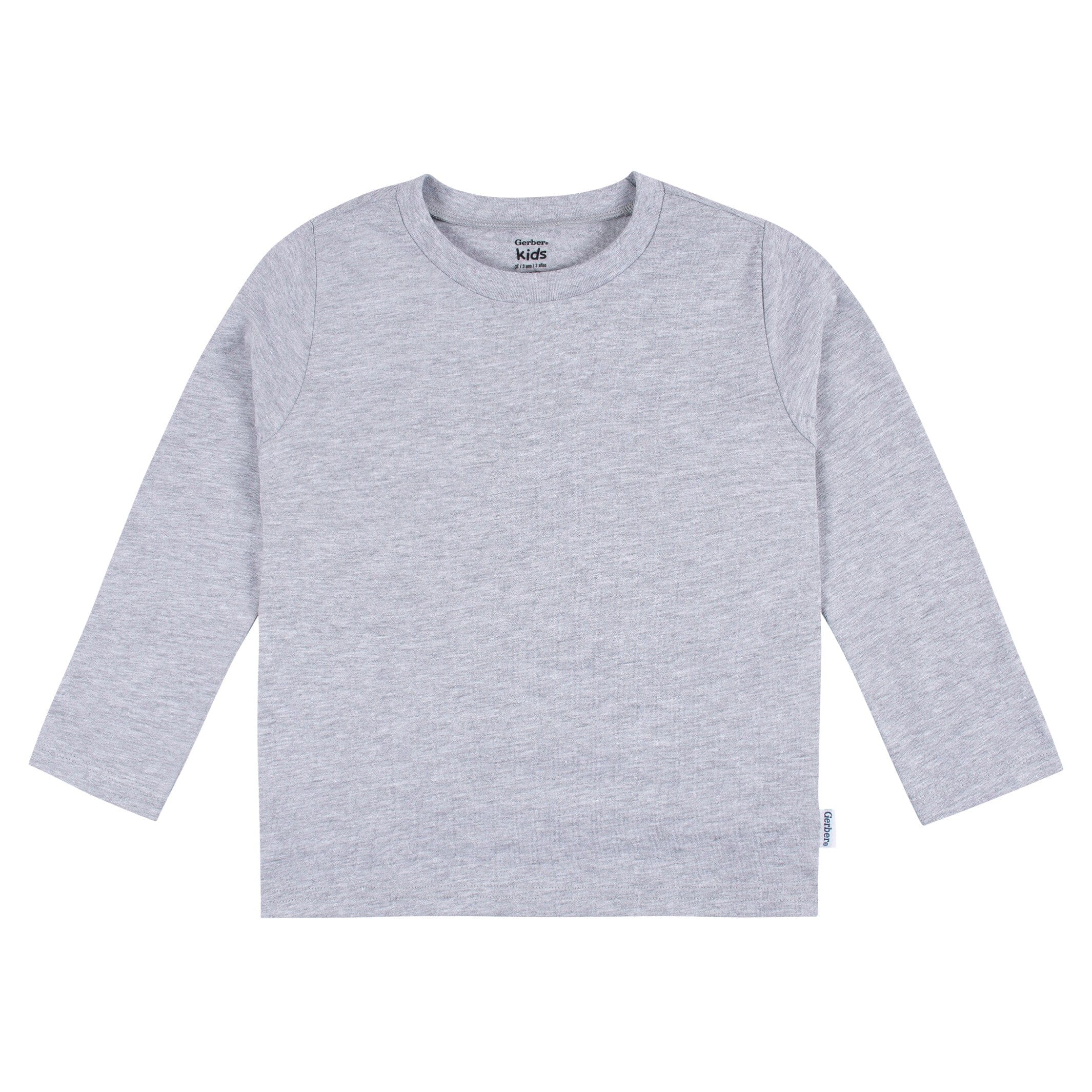 5-Pack Baby & Toddler Heather Gray Long Sleeve Tees - Image 4