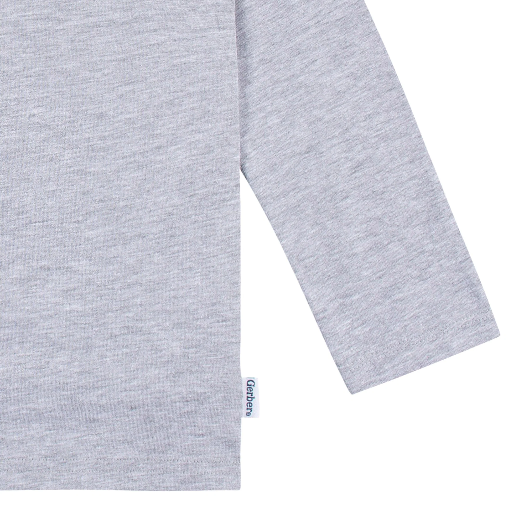 5-Pack Baby & Toddler Heather Gray Long Sleeve Tees - Image 6