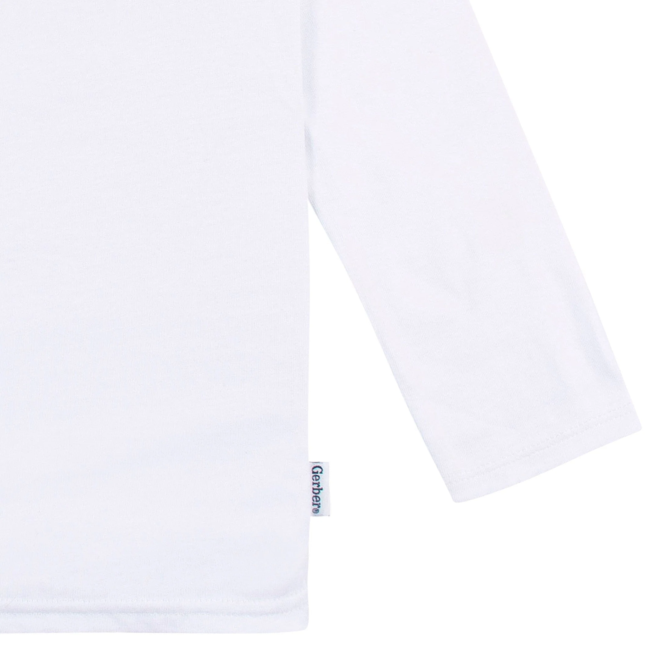 5-Pack Baby & Toddler White Long Sleeve Tees - Image 6