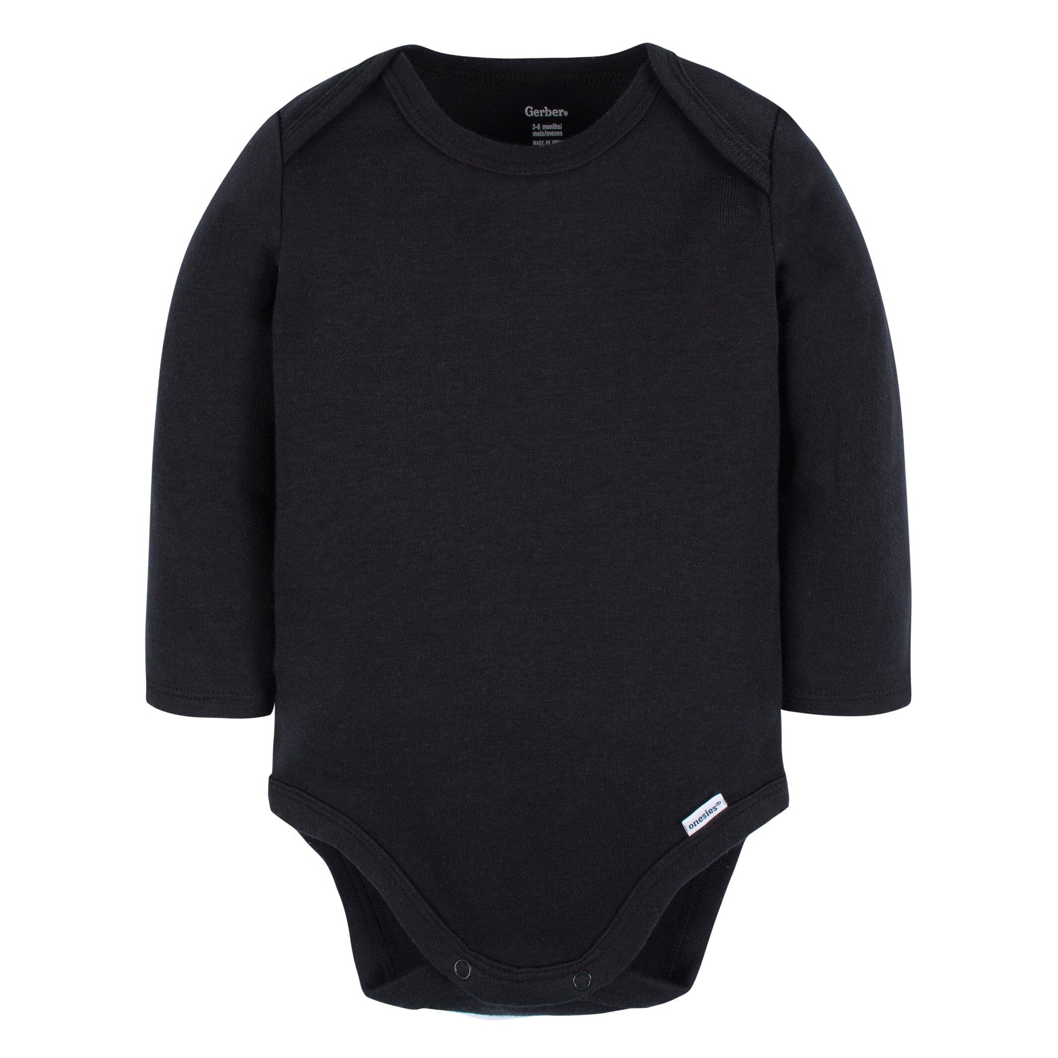 5-Pack Baby Black Premium Long Sleeve Onesies® Bodysuits - Image 4