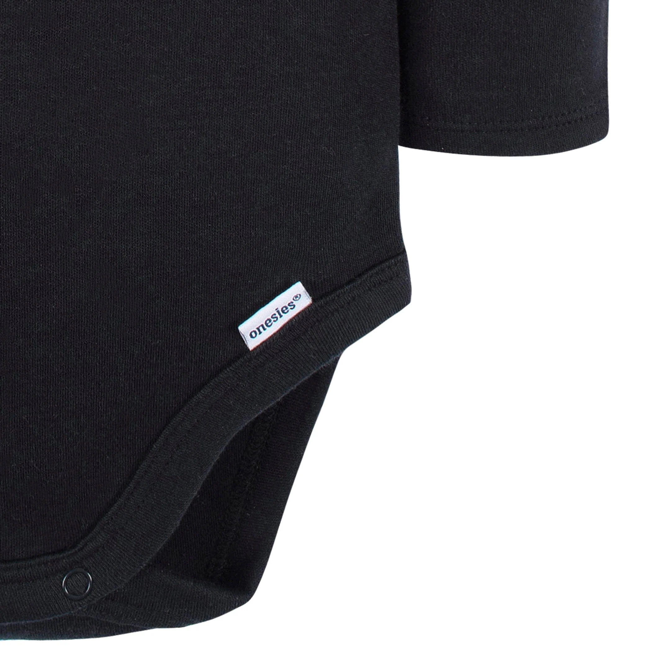 5-Pack Baby Black Premium Long Sleeve Onesies® Bodysuits - Image 7