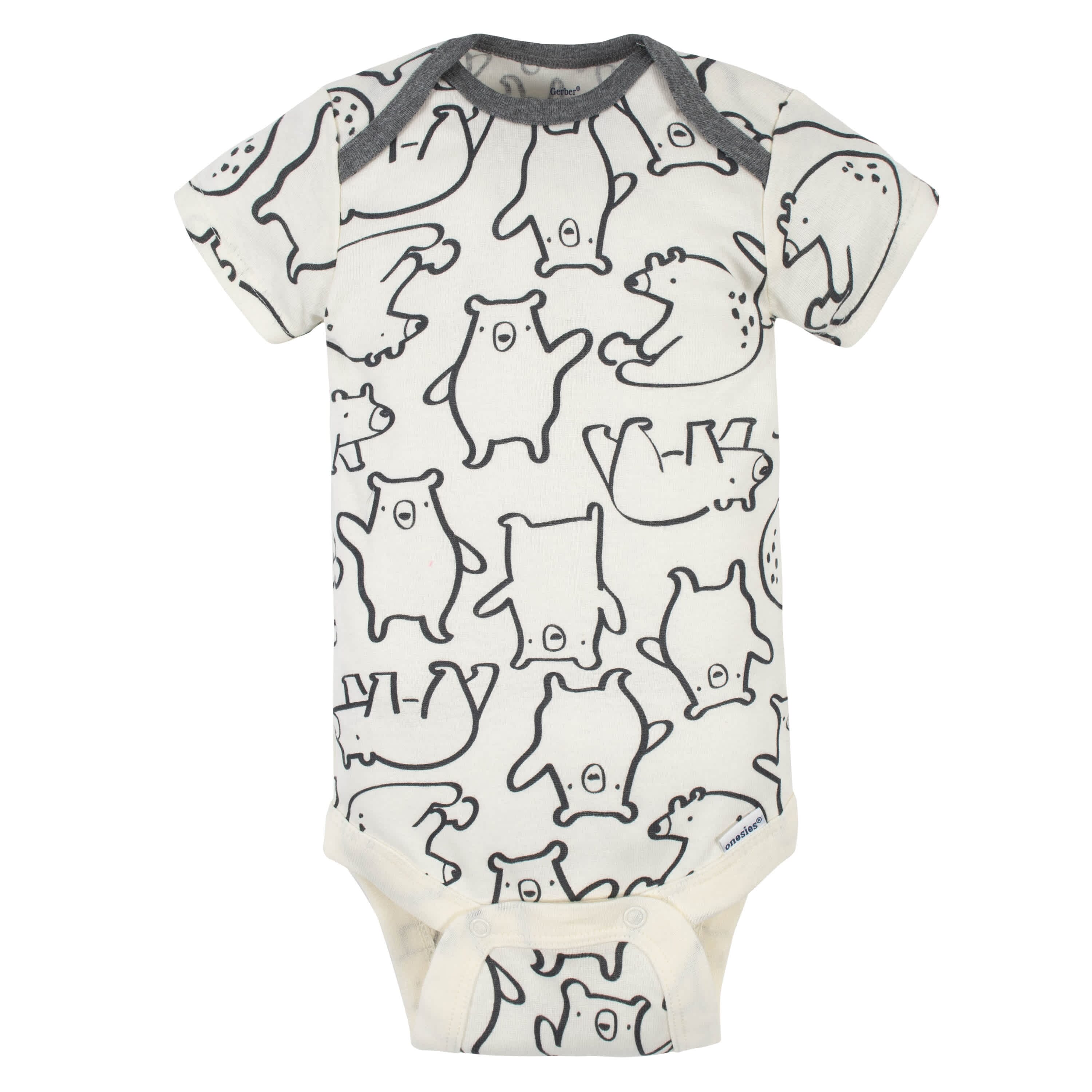 5-Pack Baby Boys Bear Short Sleeve Onesies® Bodysuits - Image 6