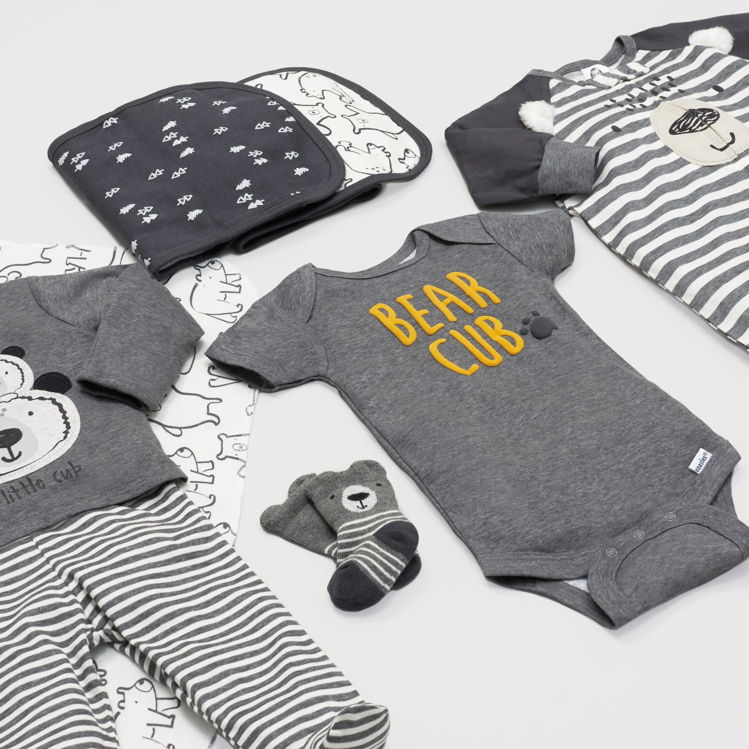 5-Pack Baby Boys Bear Short Sleeve Onesies® Bodysuits - Image 7