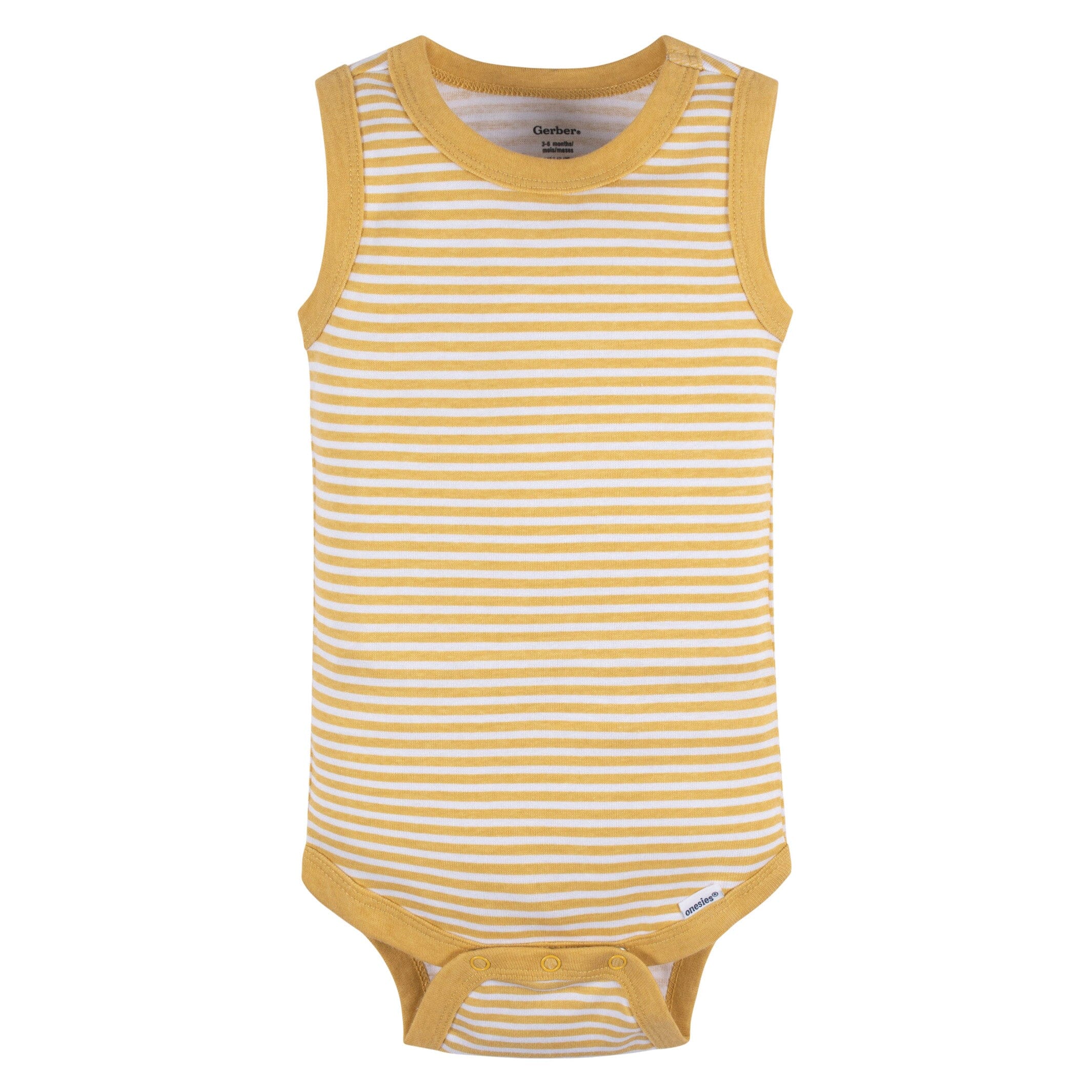 5-Pack Baby Boys Stripes Sleeveless Onesies® Bodysuits - Image 7