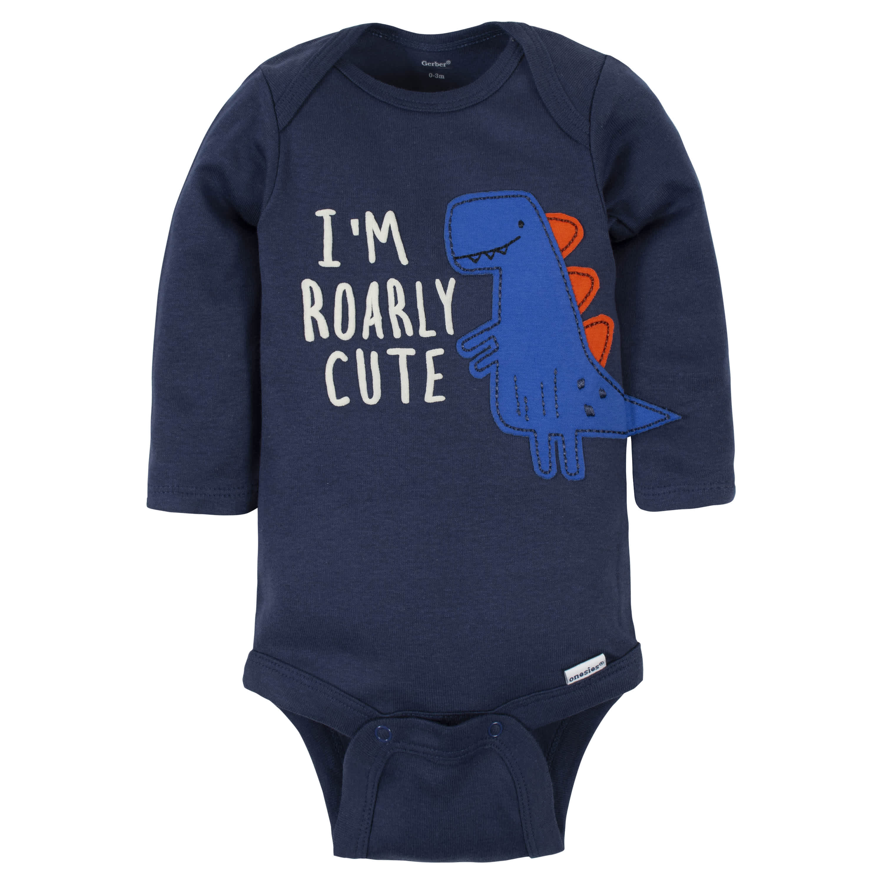 5-Pack Baby Boys Dino Long Sleeve Onesies® Bodysuits - Image 2