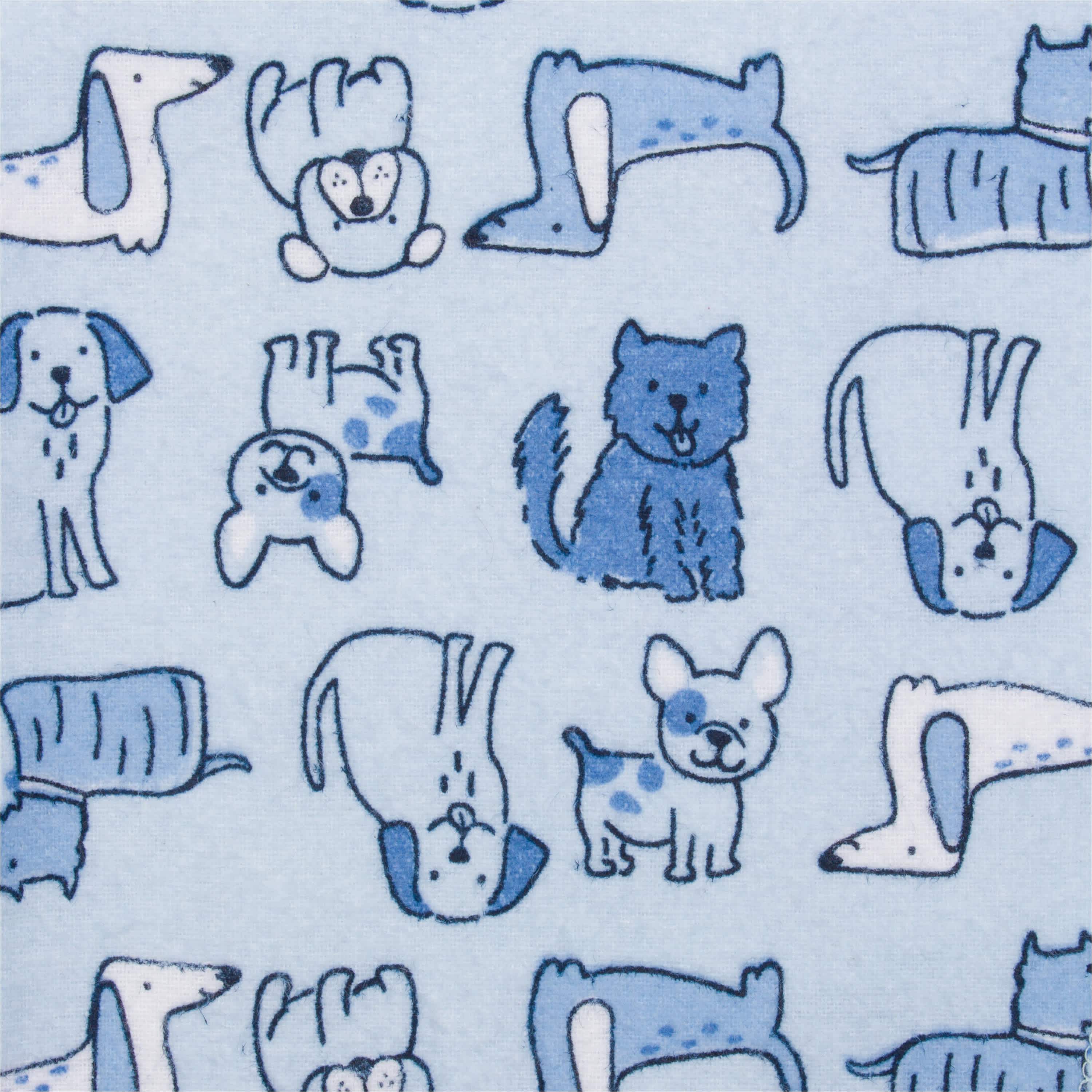5-Pack Baby Boys Dogs Flannel Receiving Blankets - Image 2