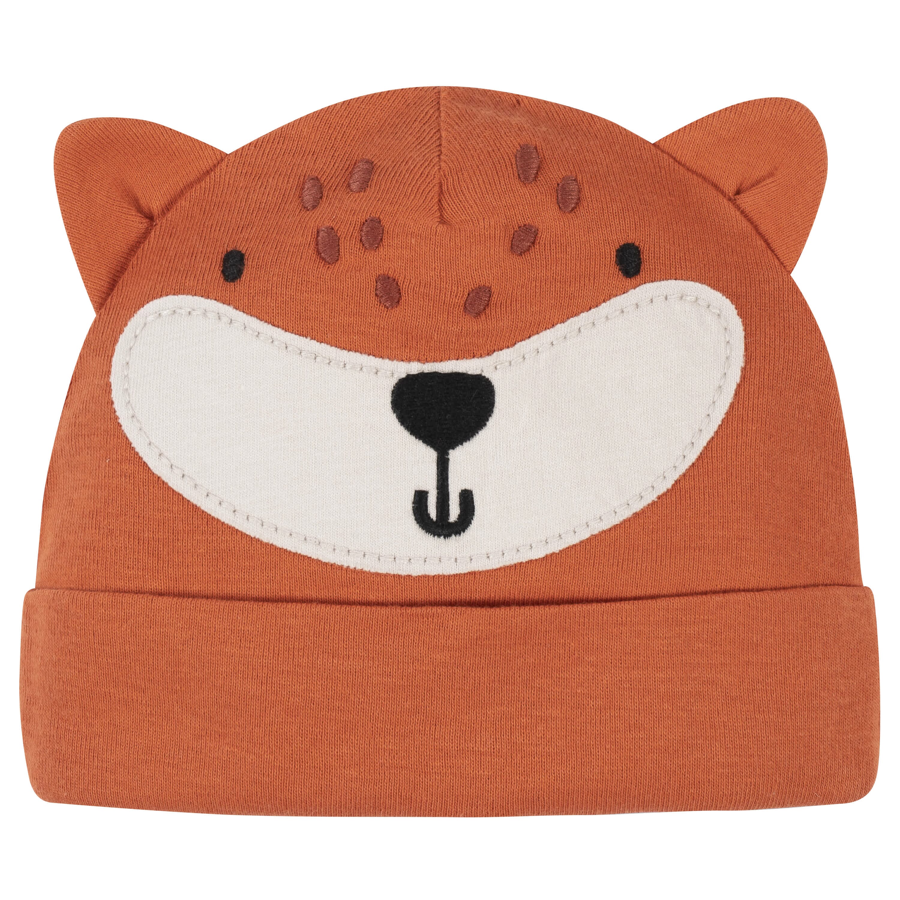 5-Pack Baby Boys Fox & Hedgehog Caps - Image 2