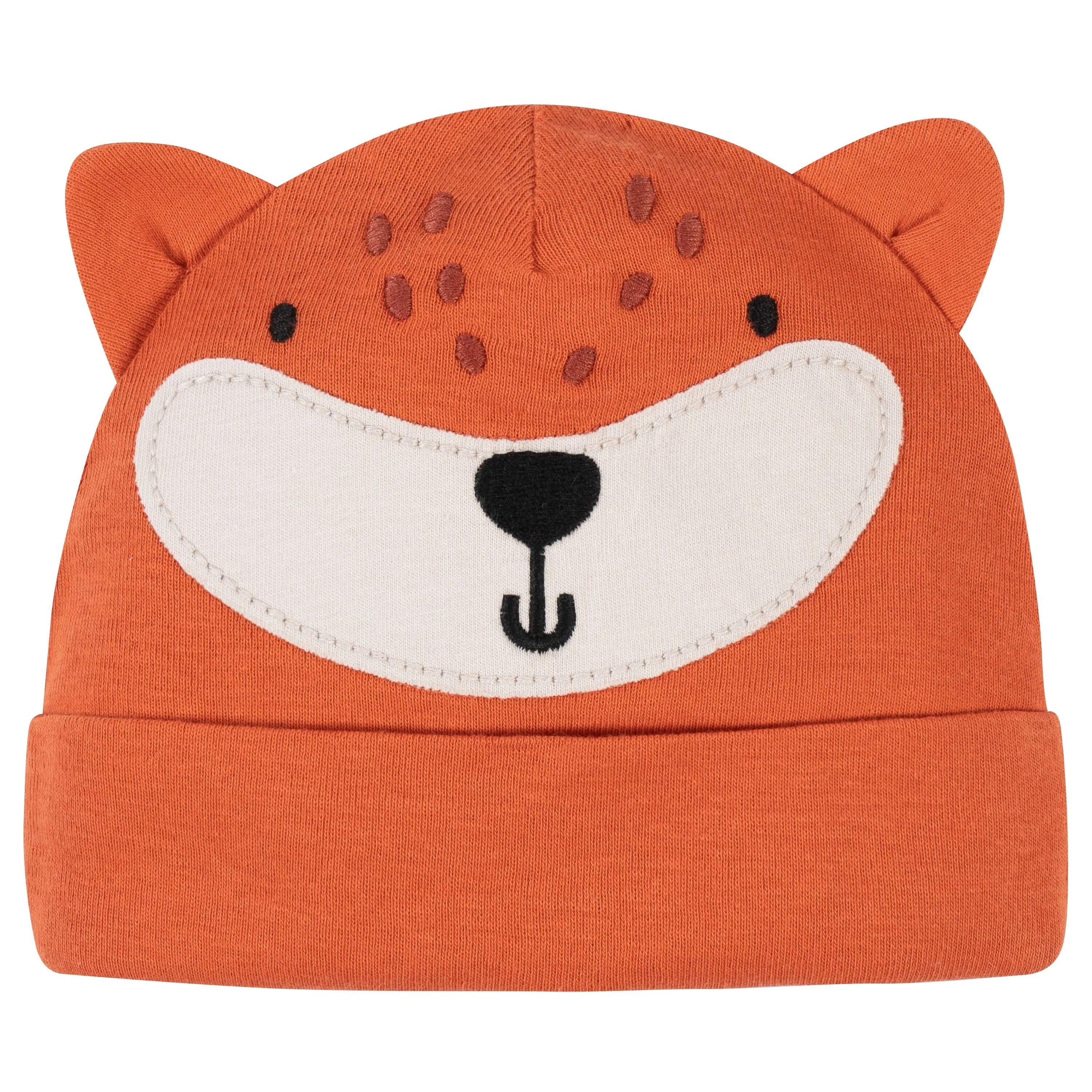 5-Pack Baby Boys Fox Caps - Image 5