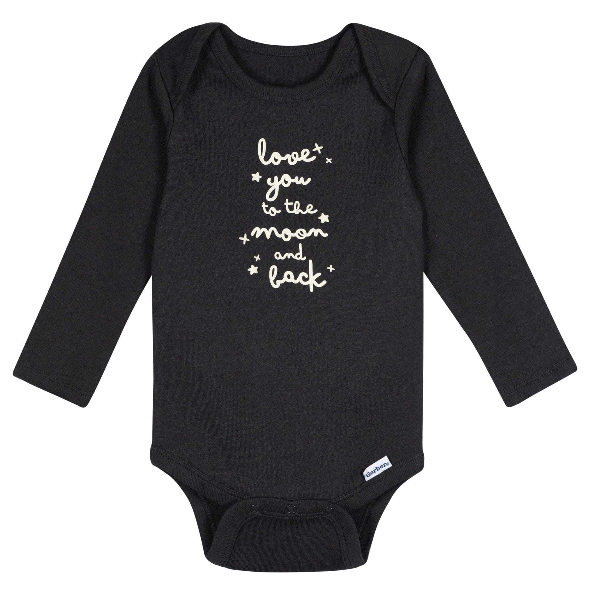 5-Pack Baby Boys Moons Long Sleeve Bodysuits - Image 4