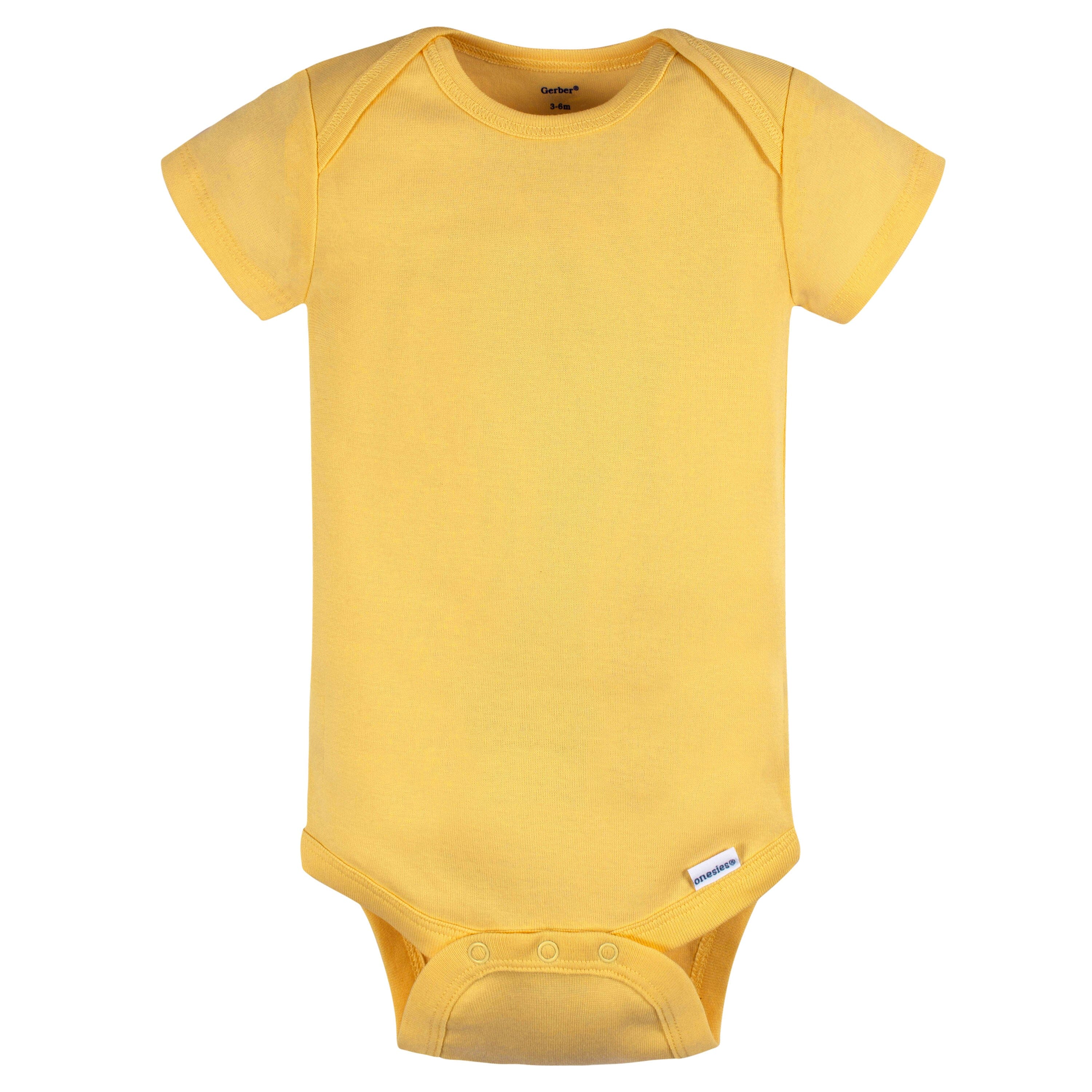 5-Pack Baby Neutral Green/ Brown Short Sleeve Onesies® Bodysuits - Image 8