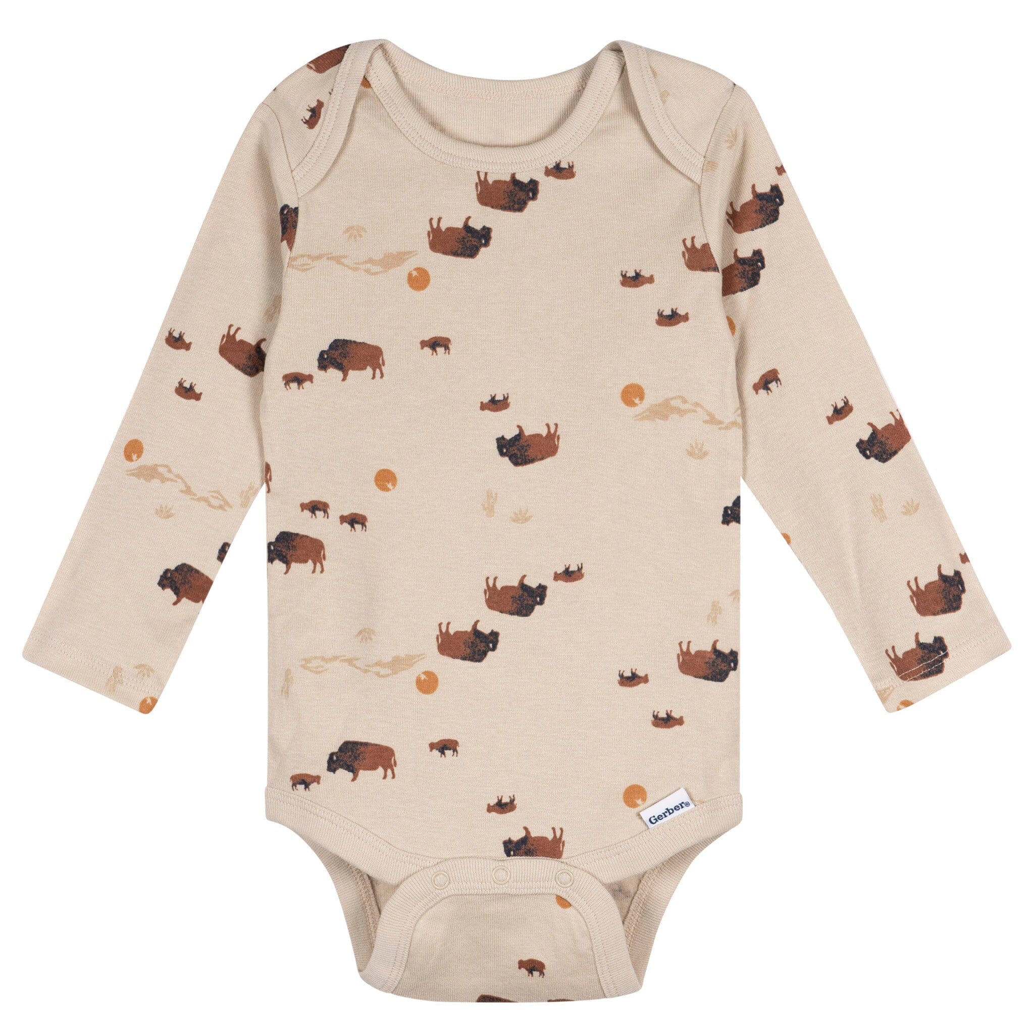 5-Pack Baby Boys Buffalo Long Sleeve Bodysuits - Image 7