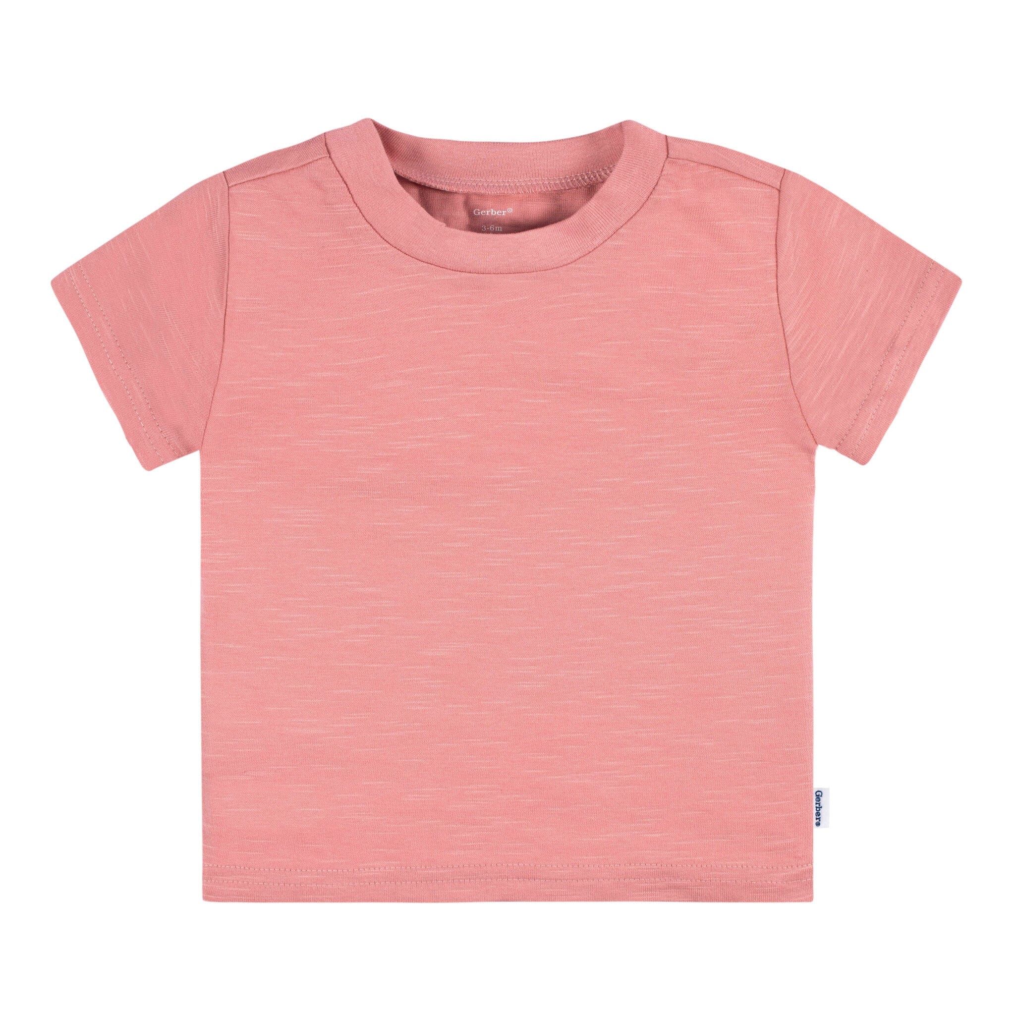 5-Pack Baby Neutral Pink & Green Short Sleeve Tees - Image 8