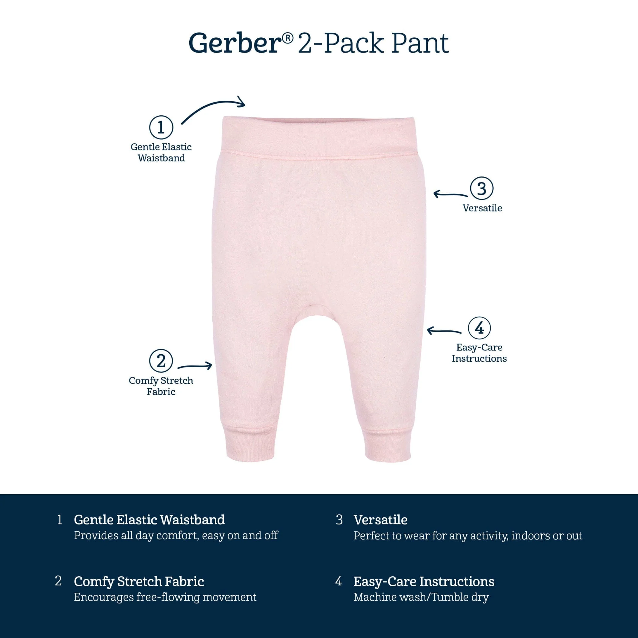 5-Pack Baby Girls Appley Sweet Short Sleeve Onesies® Bodysuits and Pants - Image 10