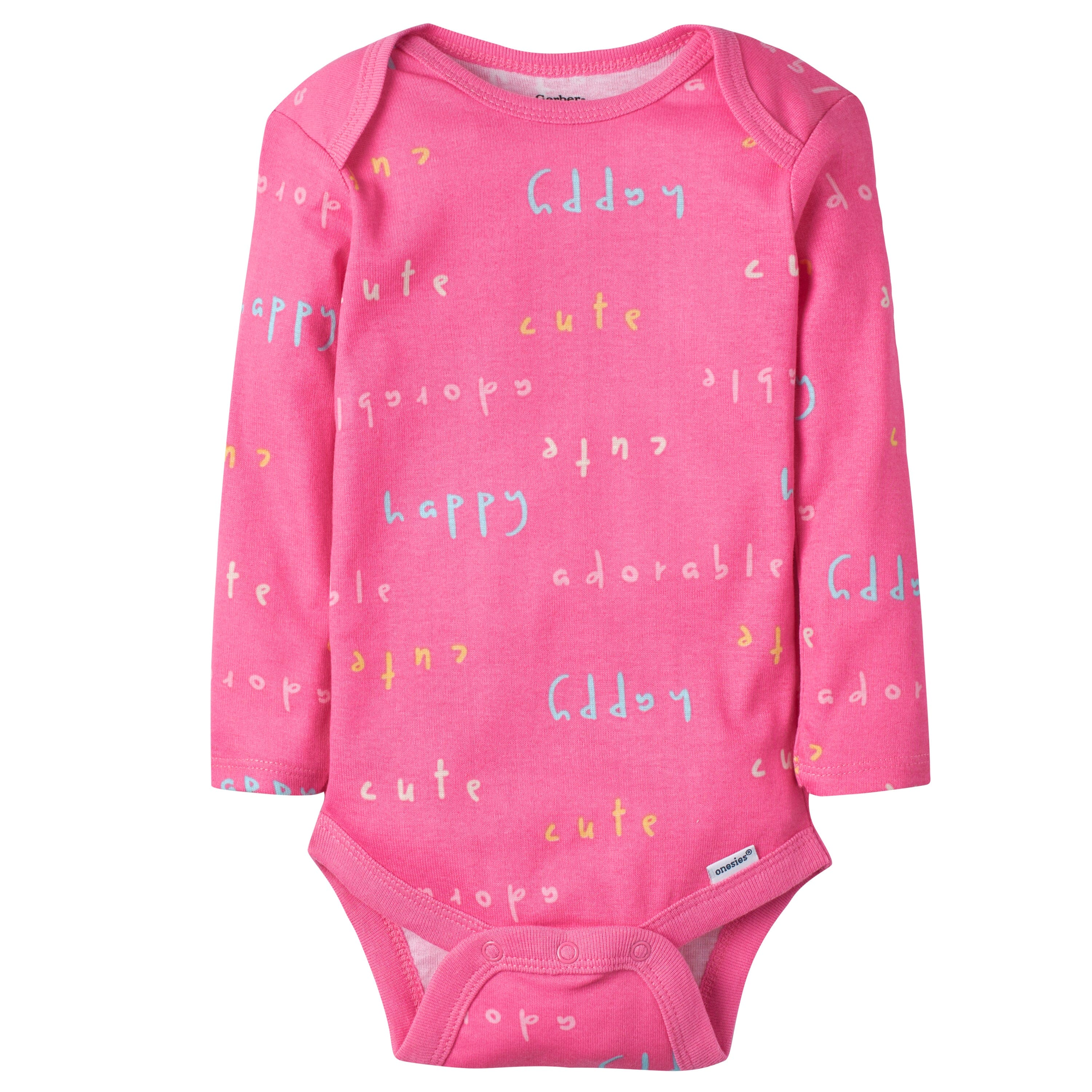 5-Pack Baby Girls Bear Long Sleeve Onesies® Bodysuits - Image 5