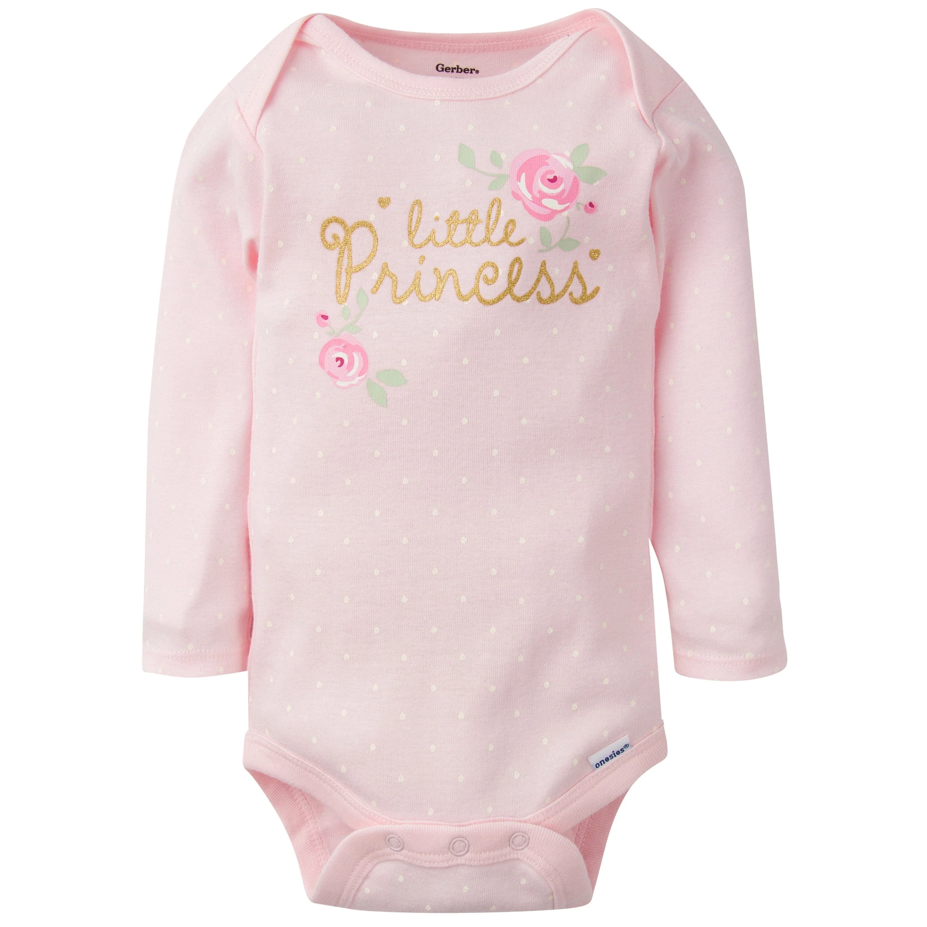 5-Pack Baby Girls Floral Long Sleeve Onesies® Bodysuits - Image 2